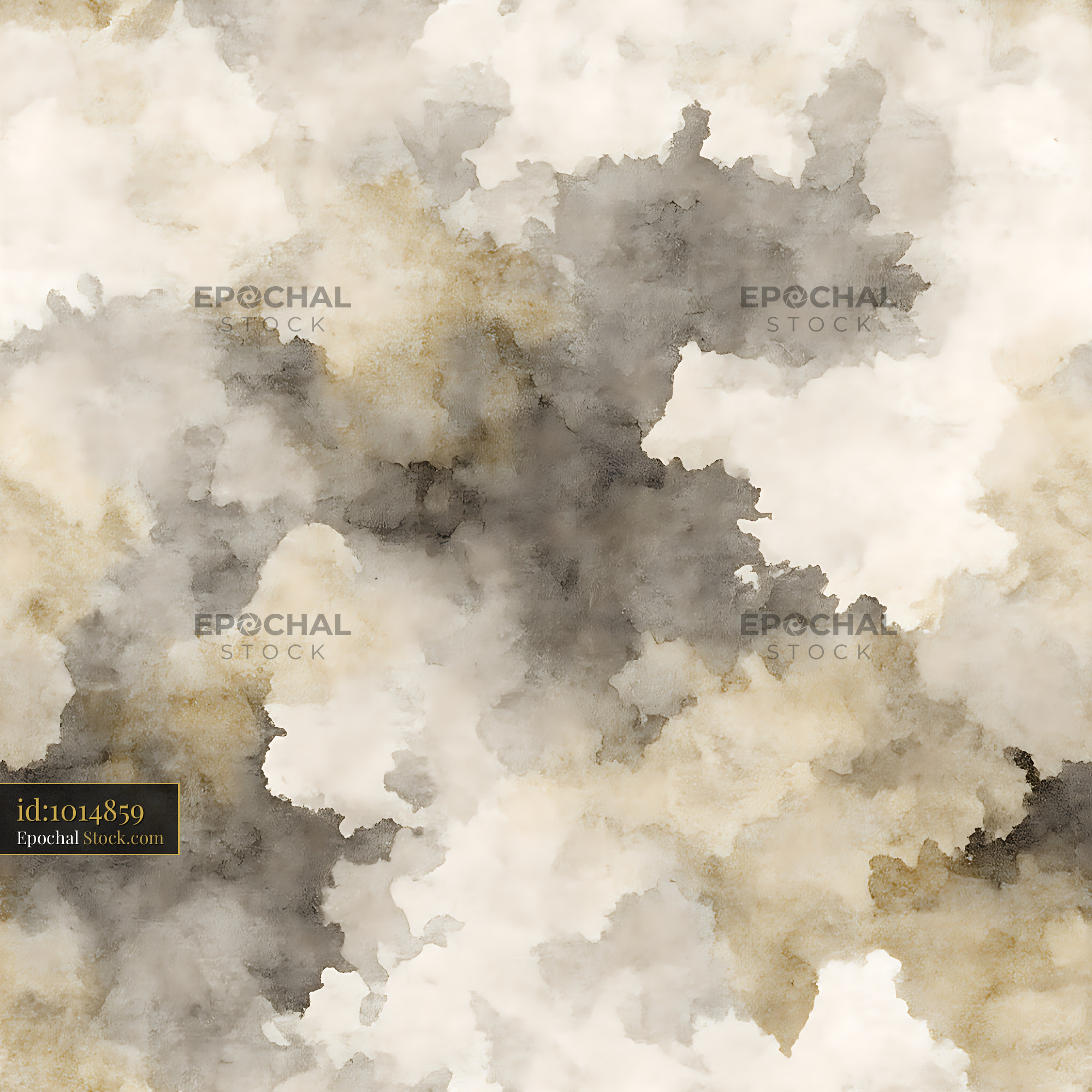 Taupe and Grey Watercolor Wash Seamless Pattern - stock photo