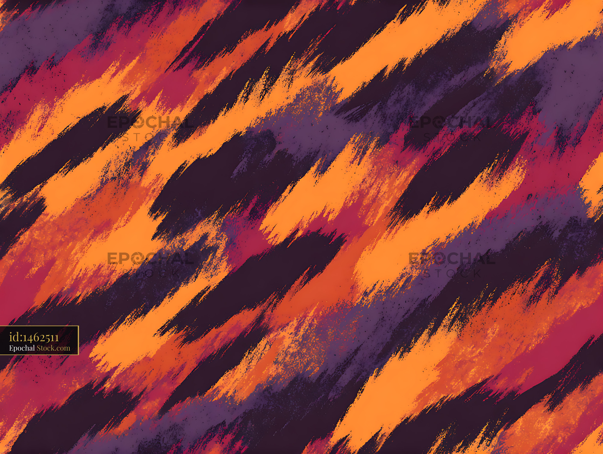 Abstract Painterly Brushstrokes Seamless Pattern - stock photo