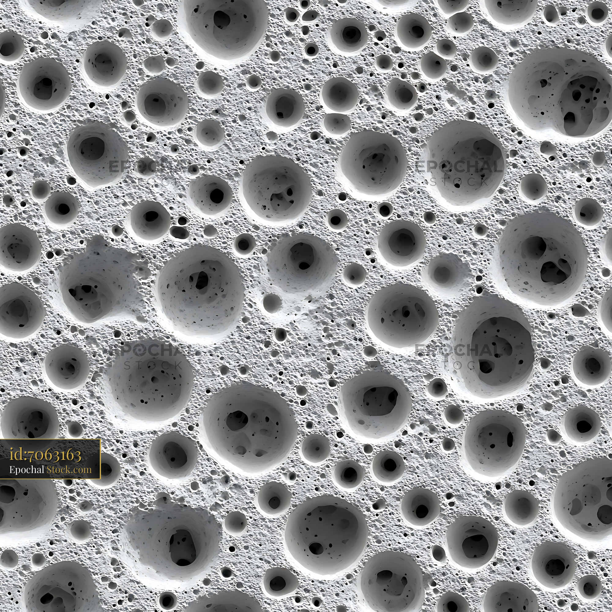 Moon Surface Crater Texture Seamless Pattern - stock photo