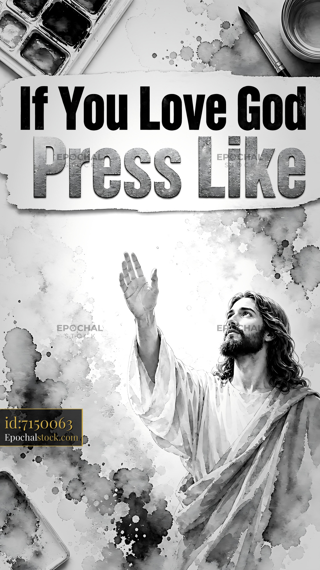 Watermarked full-resolution preview of If you love God, press like
