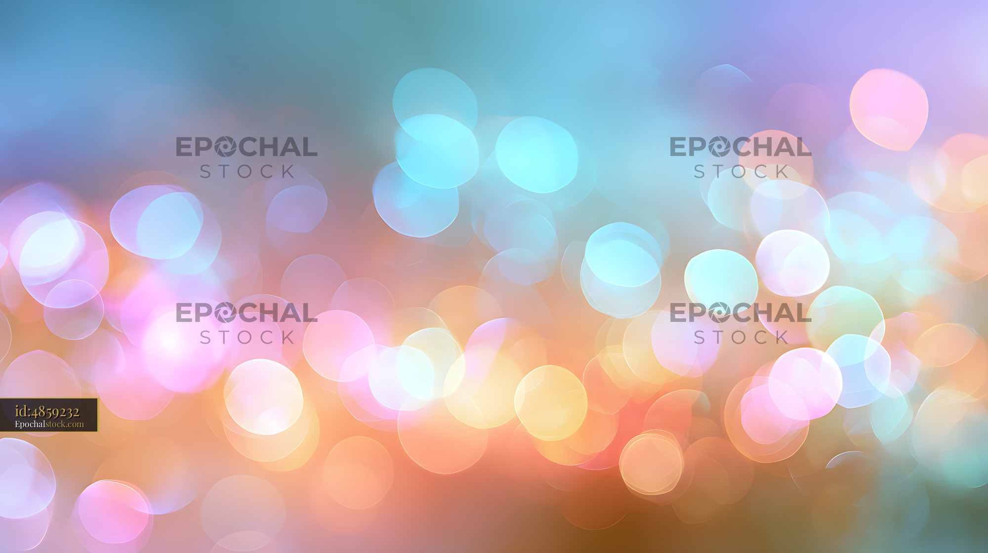 Watermarked full-resolution preview of Colorful pastel bokeh abstract background