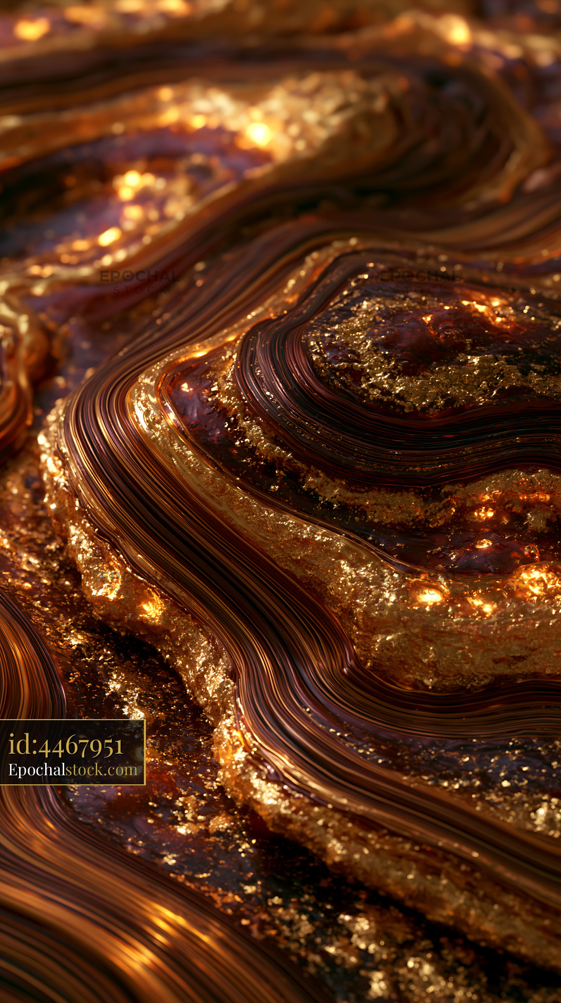 Watermarked full-resolution preview of Liquid gold surface with flowing patterns and sparkles