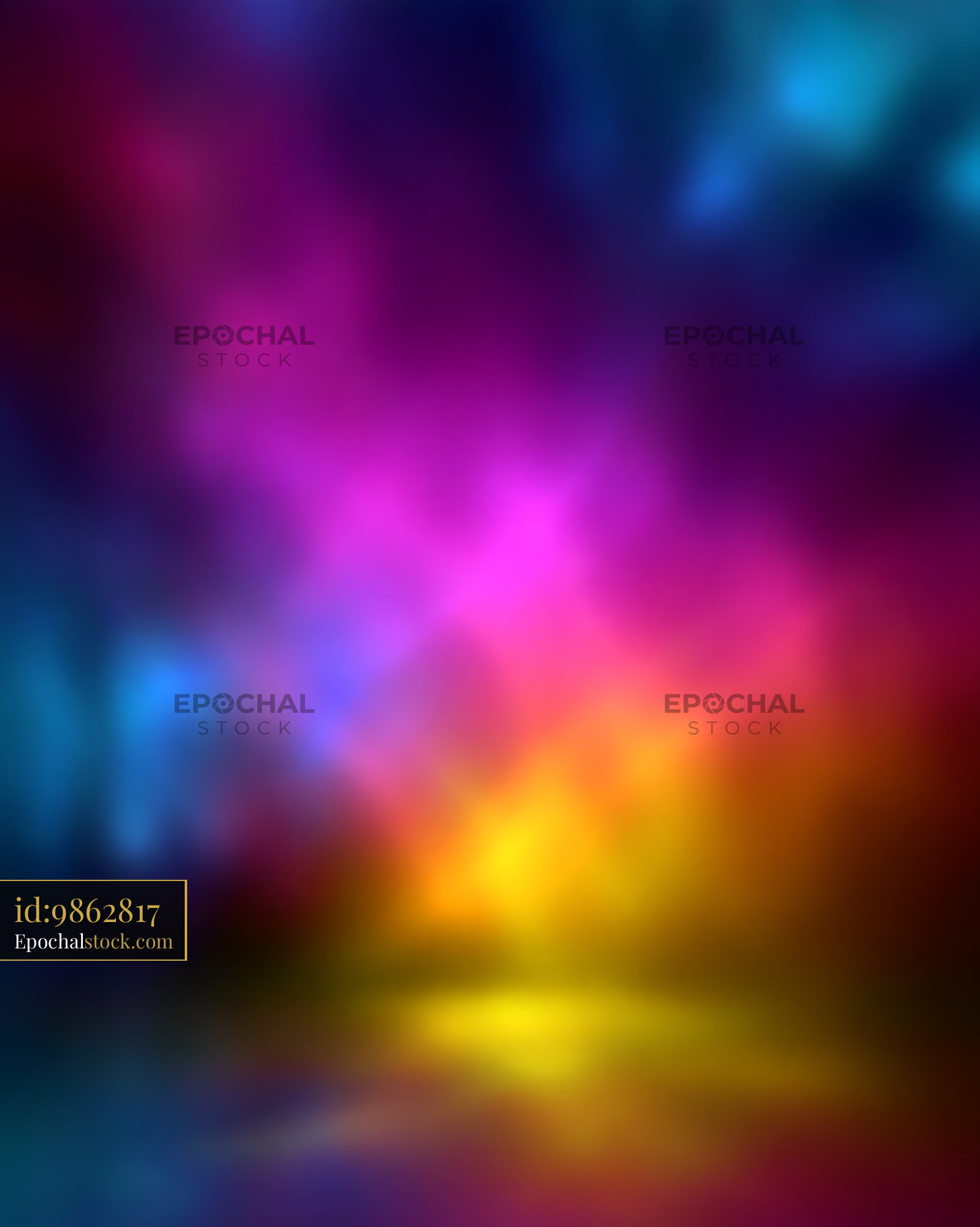 Abstract Colors Blend and Swirl in Bright Vibrant Pattern - stock photo