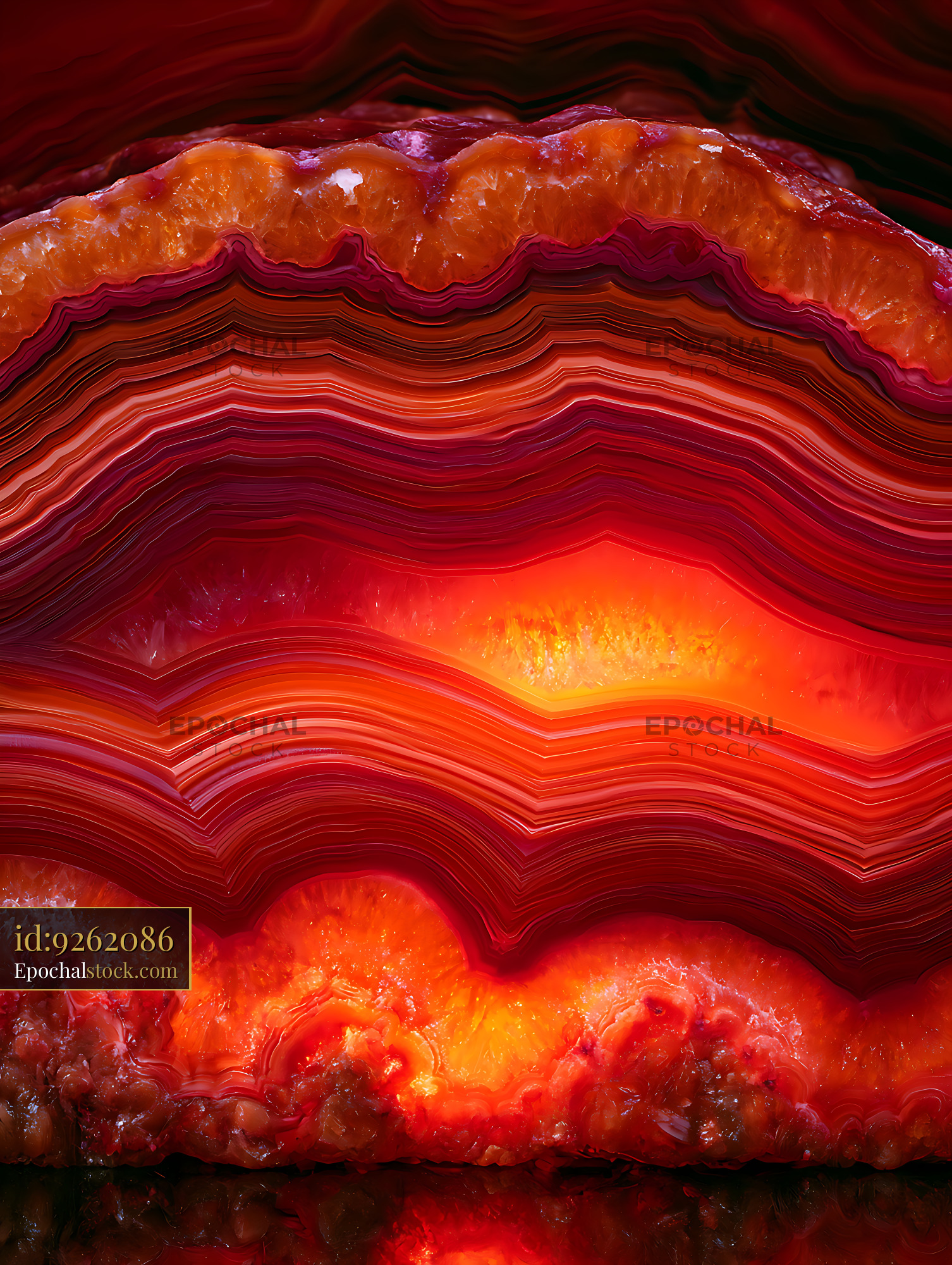 Watermarked full-resolution preview of Vivid layered agate mineral abstract