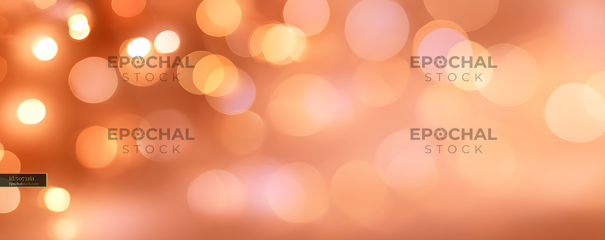 Watermarked full-resolution preview of Abstract warm orange bokeh background