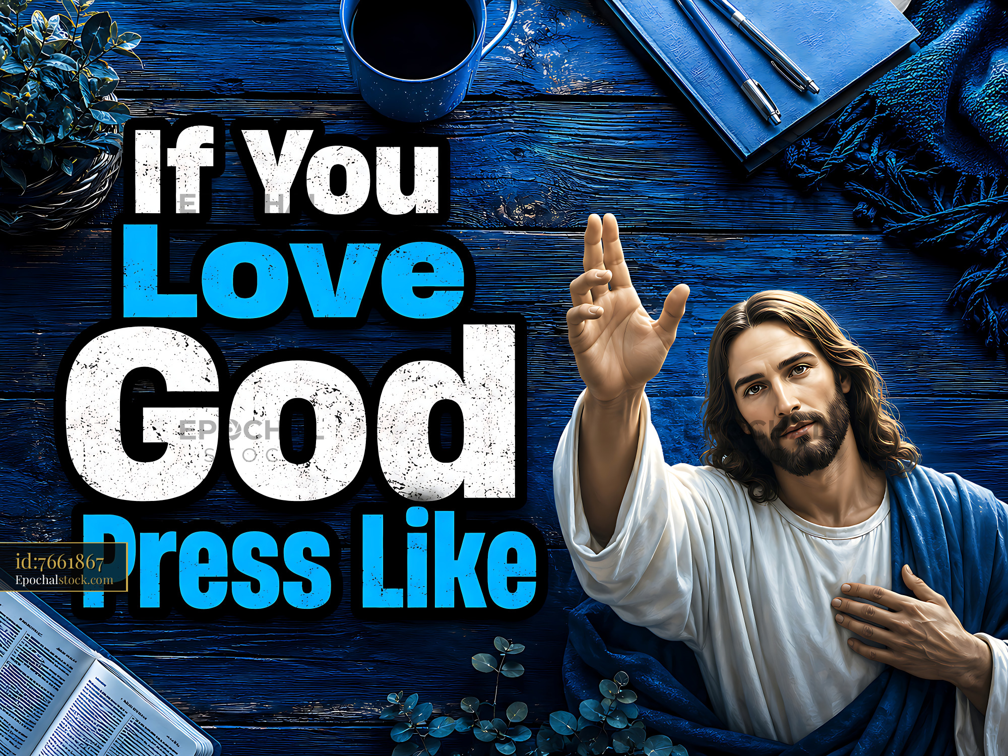 Watermarked full-resolution preview of If you love God, press like