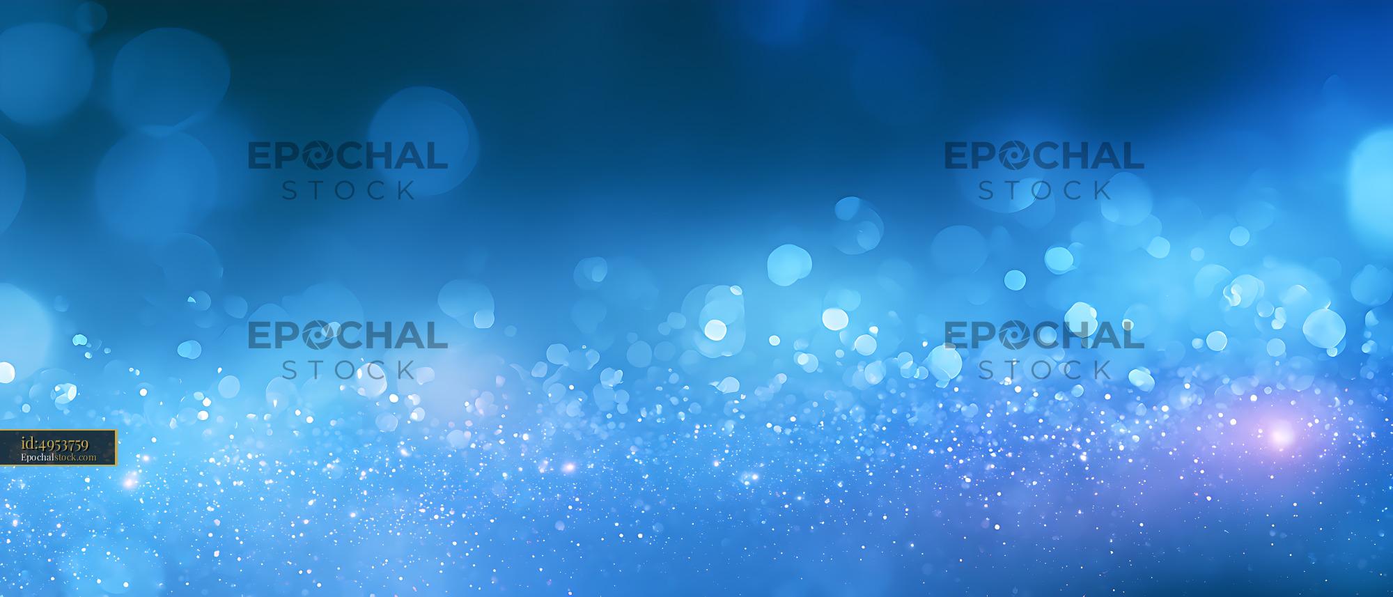 Watermarked full-resolution preview of Blue glowing bokeh and sparkling particle backdrop