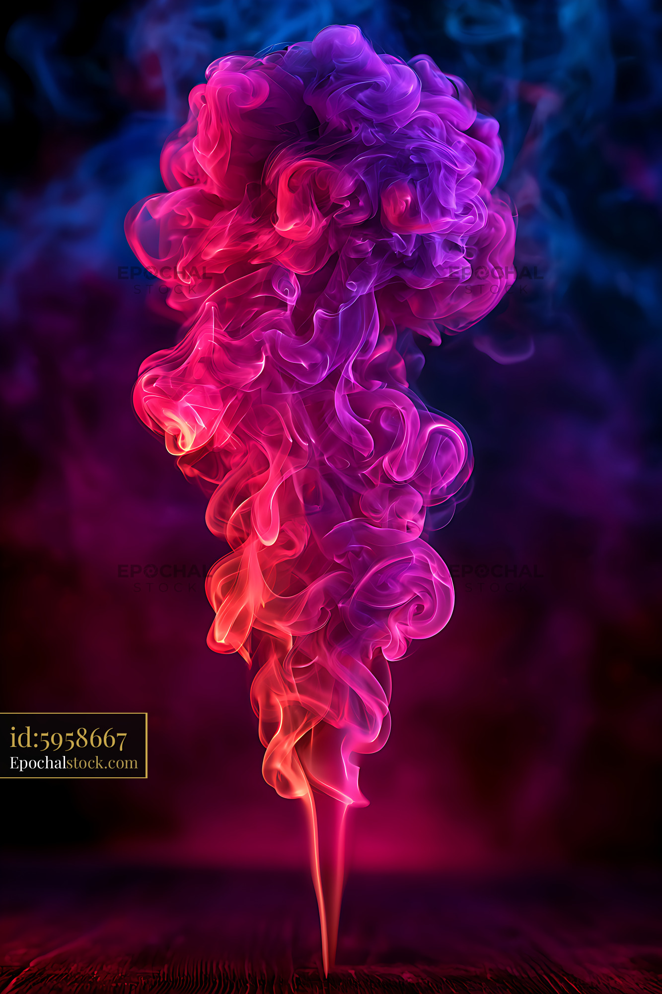 Watermarked full-resolution preview of Glowing pink and purple abstract smoke