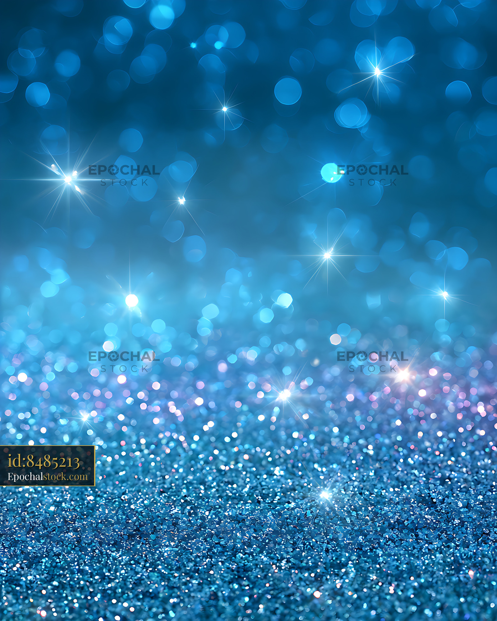 Watermarked full-resolution preview of Blue glittering bokeh light background