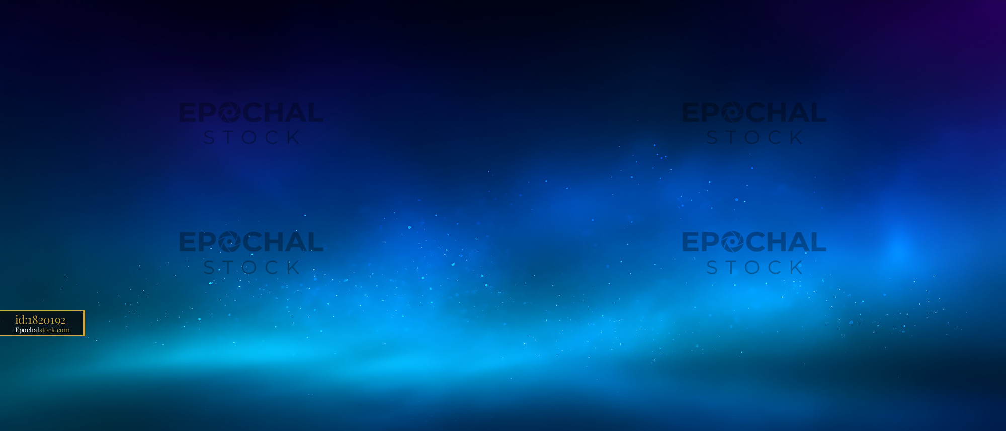 Watermarked full-resolution preview of Blue cyan light particles on dark abstract background