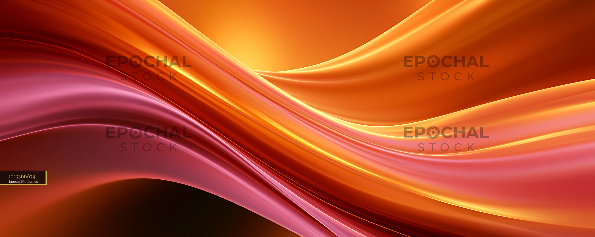 Watermarked full-resolution preview of Swirling waves of orange and pink in abstract design