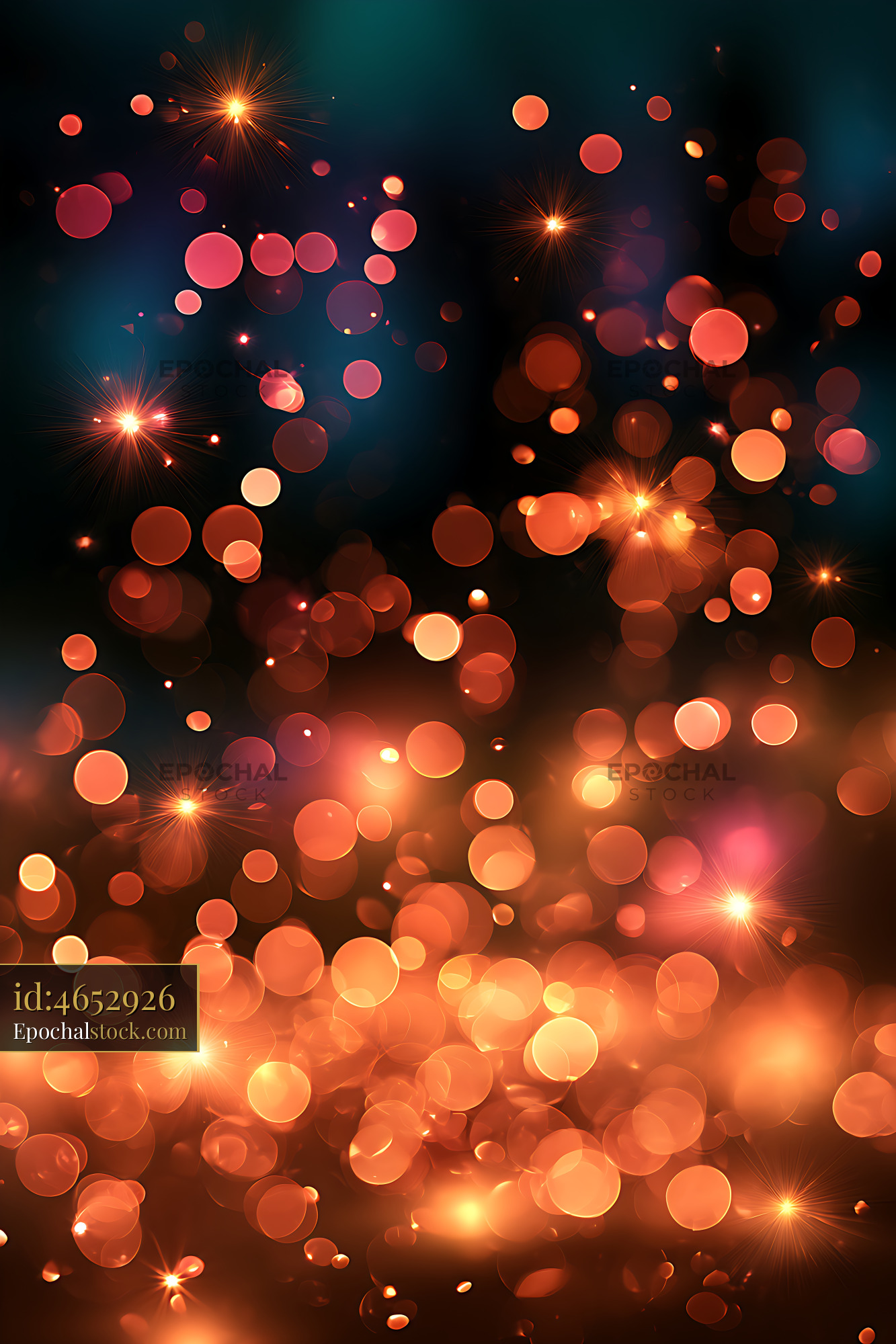 Watermarked full-resolution preview of Warm abstract bokeh light background