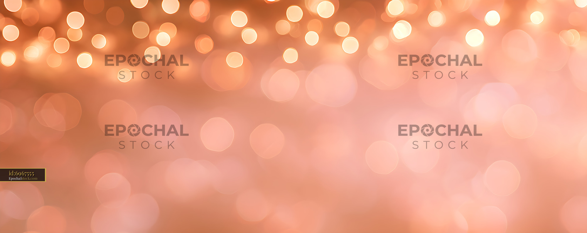 Watermarked full-resolution preview of Soft bokeh lights create a warm background for various uses