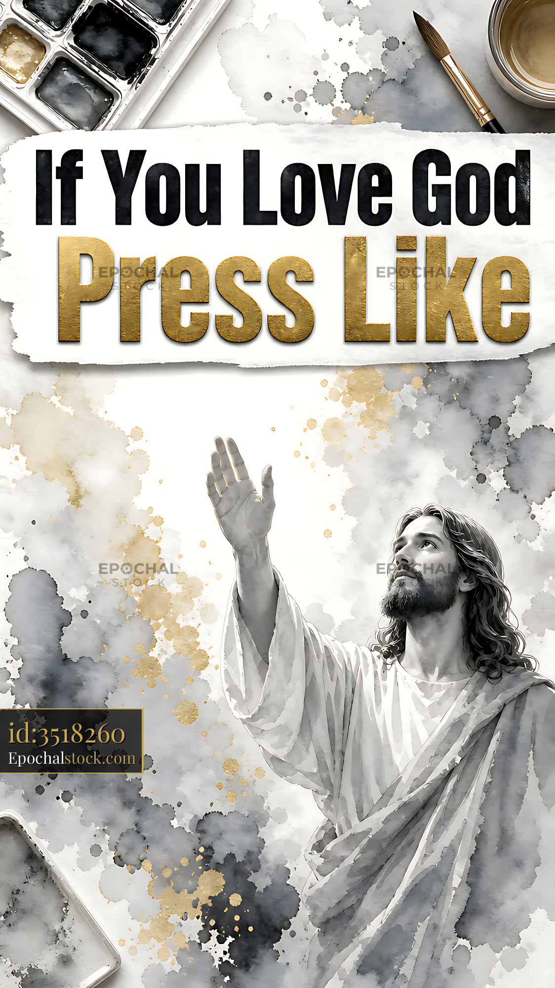 Watermarked full-resolution preview of If you love God, show your support with a like