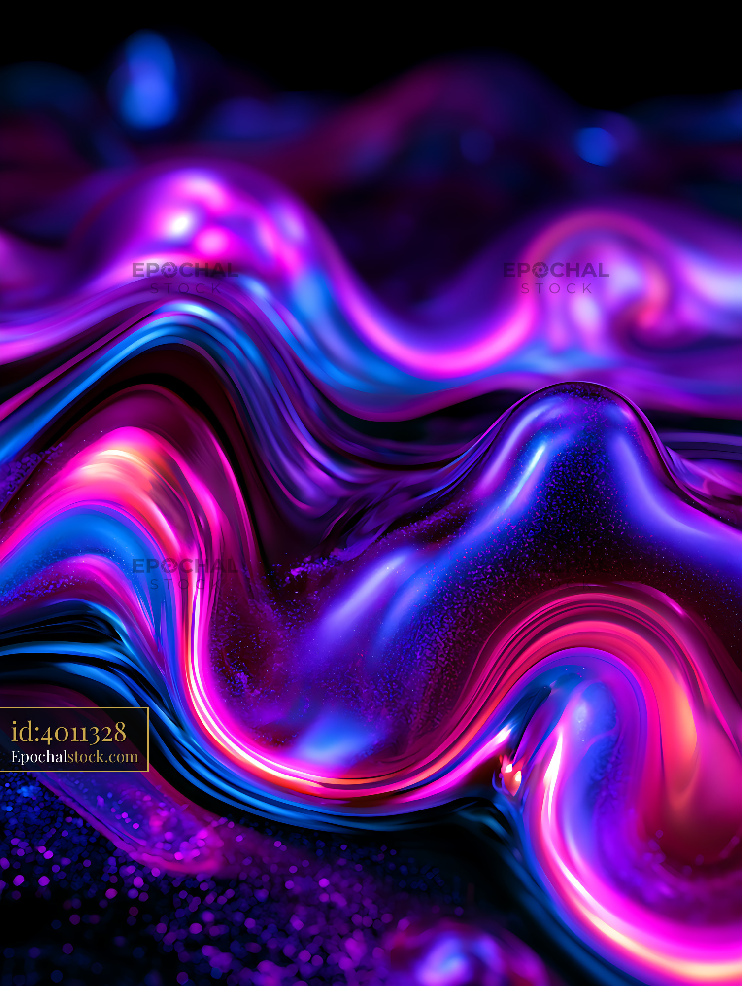 Watermarked full-resolution preview of Vibrant abstract neon wave background