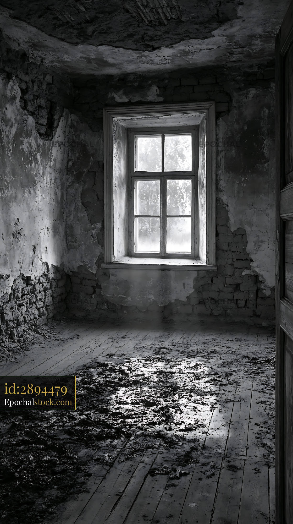 Crumbling Adobe Village House Interior With Natural Light — stock example for Wan 2.7 Image Pro solution examples