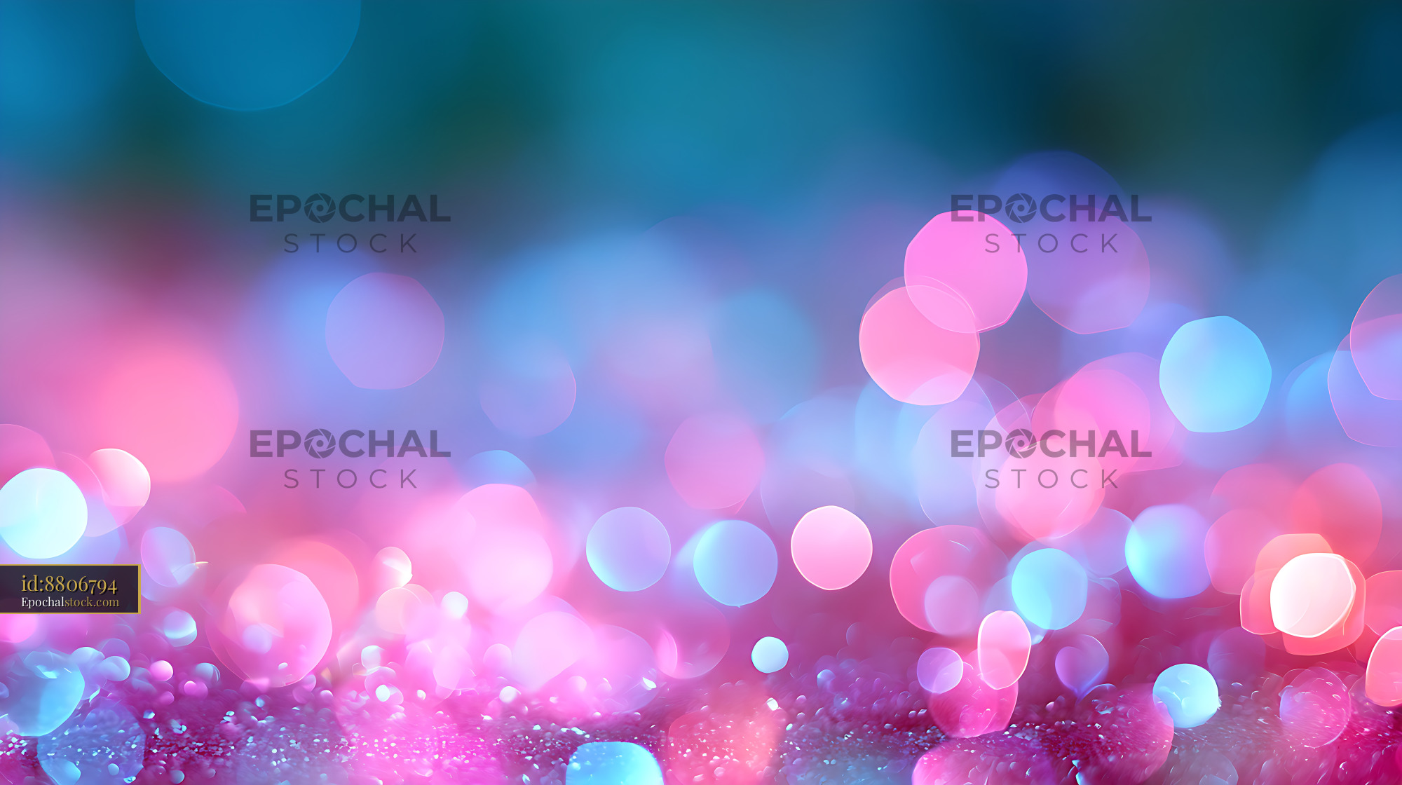 Watermarked full-resolution preview of Dreamy pink and blue abstract bokeh background