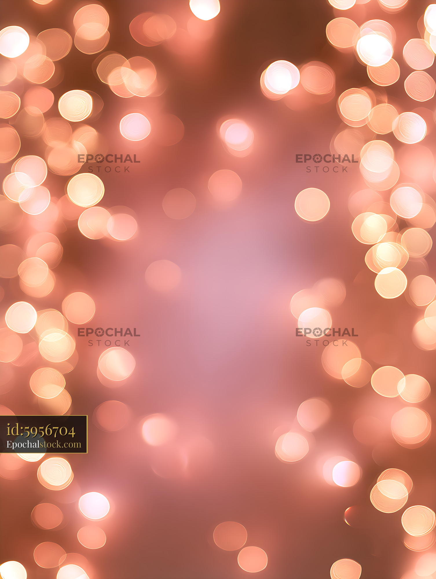 Watermarked full-resolution preview of Soft coral bokeh background with warm glowing lights