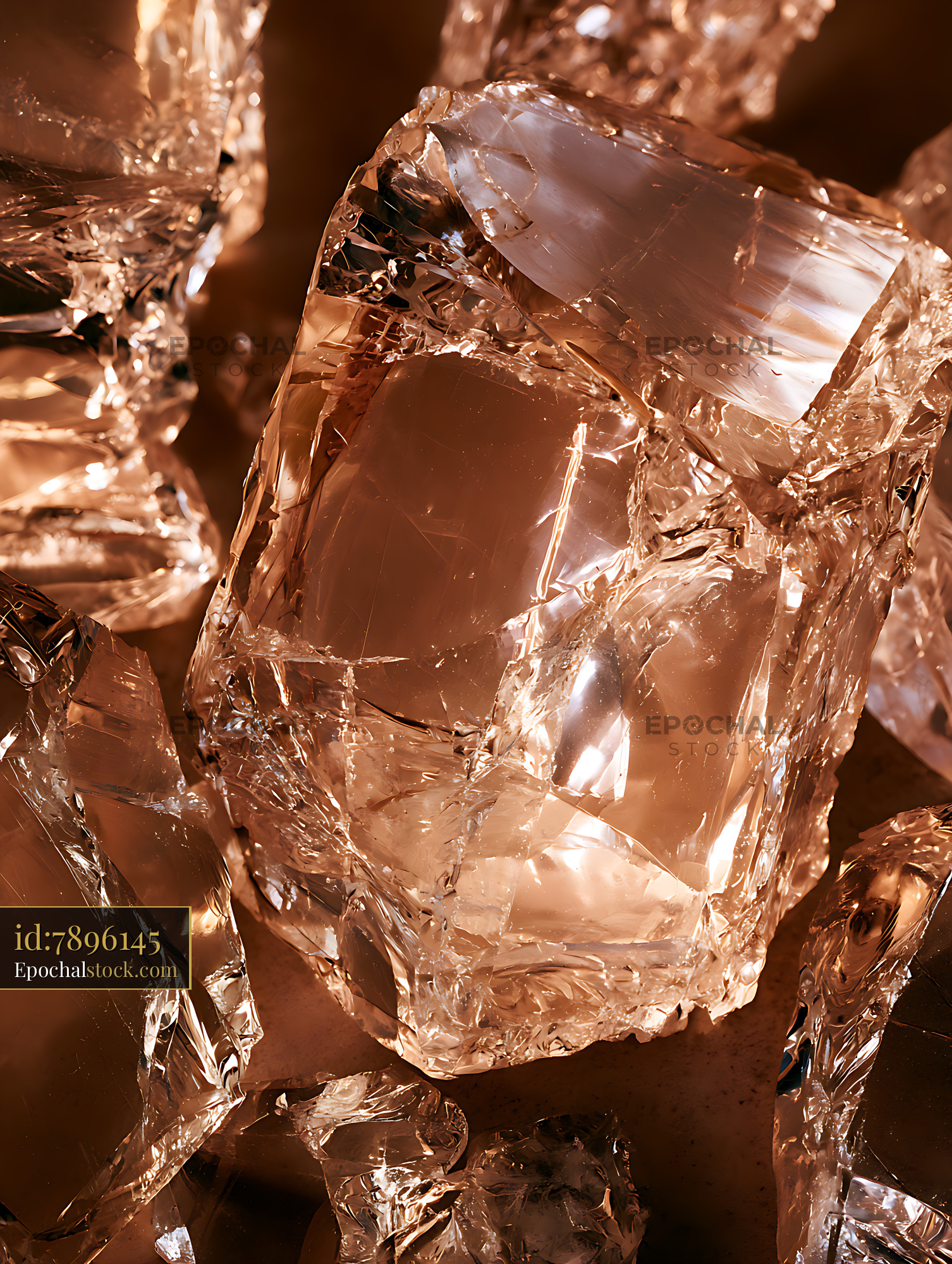 Watermarked full-resolution preview of Warm abstract crystalline texture