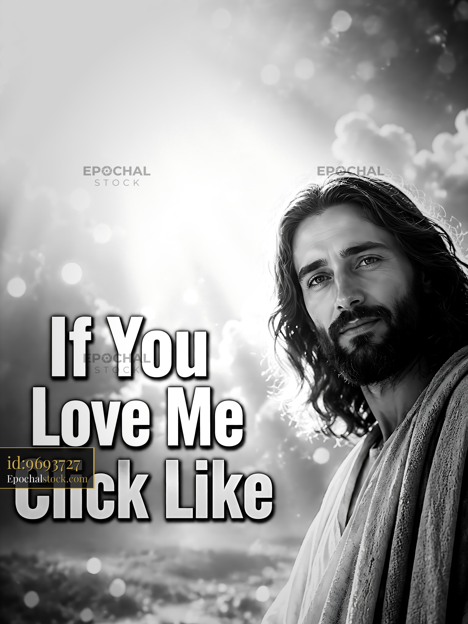 Watermarked full-resolution preview of Man with long hair in a light-filled setting