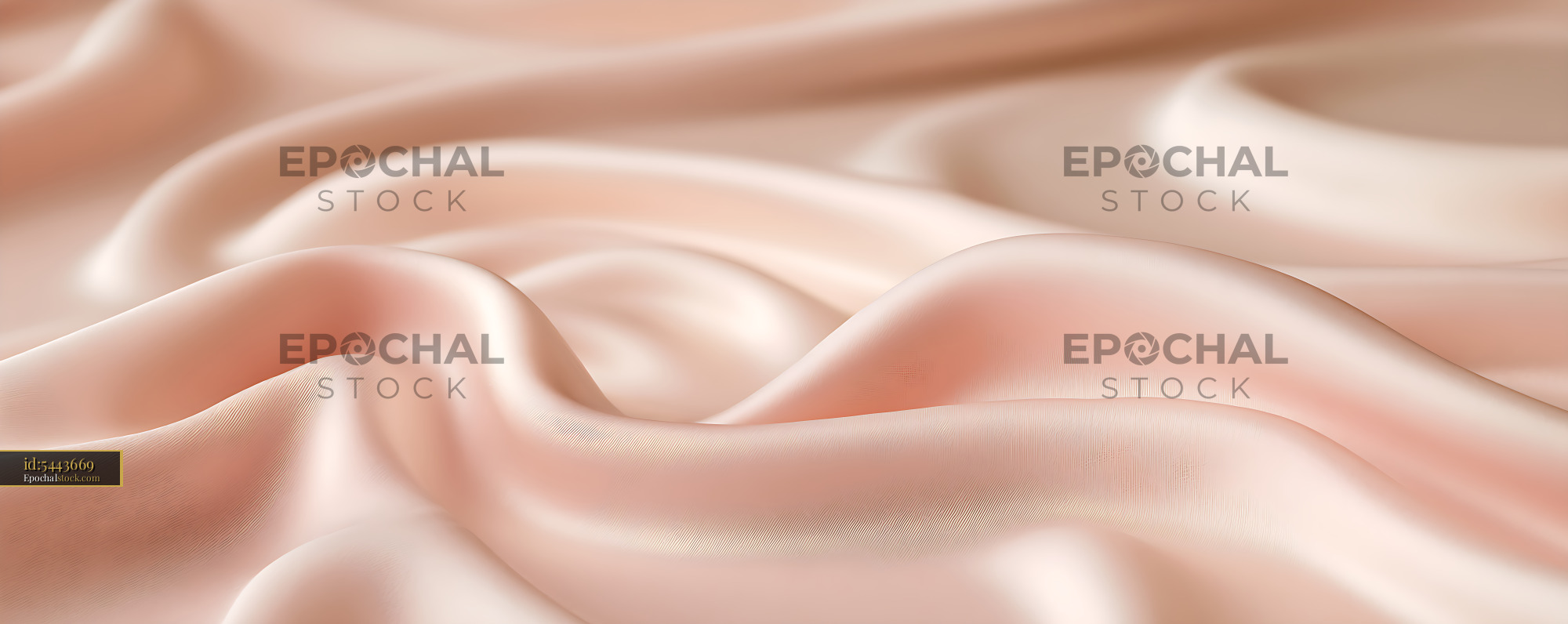 Watermarked full-resolution preview of Abstract peach satin folds and smooth textile texture