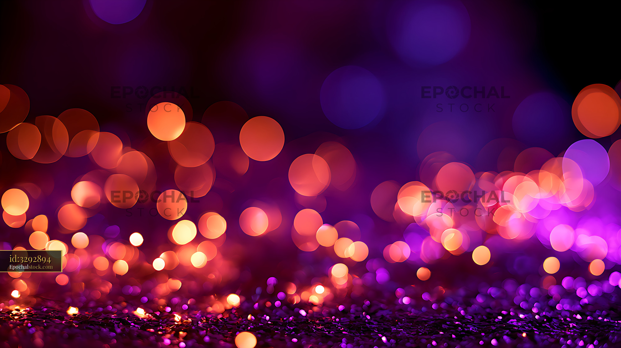 Watermarked full-resolution preview of Vivid colorful bokeh light abstract background