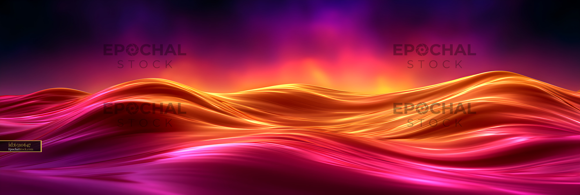 Watermarked full-resolution preview of Vibrant abstract light waves on a dark gradient