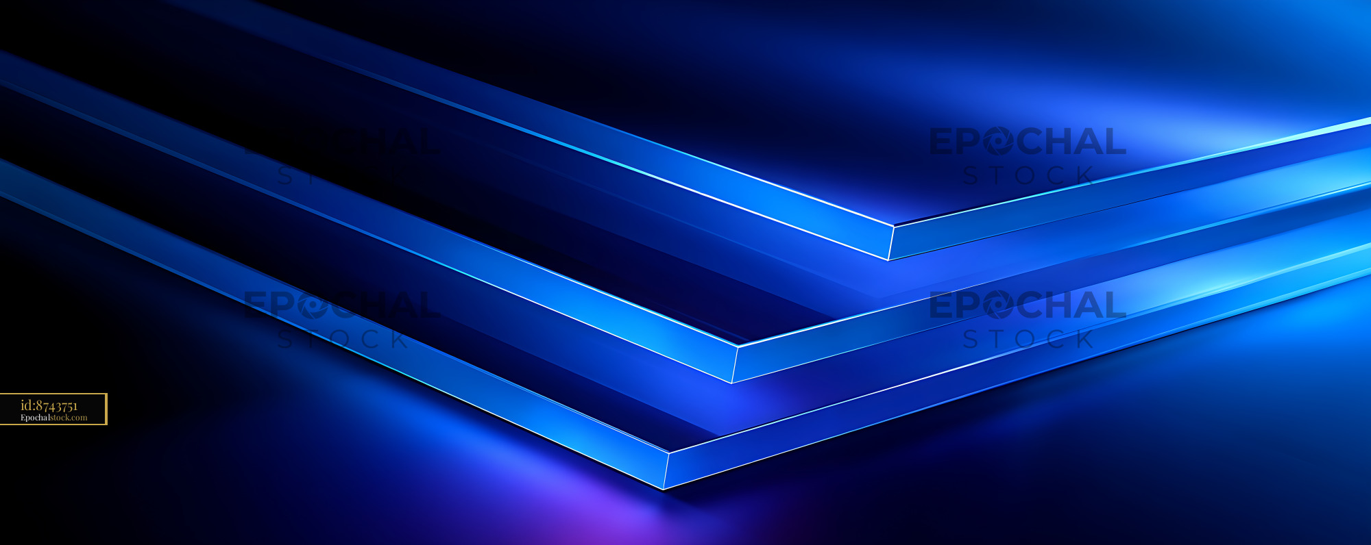 Watermarked full-resolution preview of Blue abstract geometric background with luminous lines