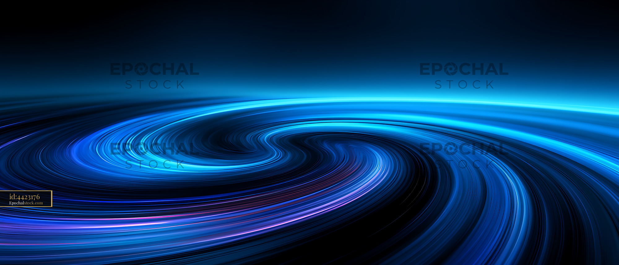 Watermarked full-resolution preview of Luminous blue swirling light background