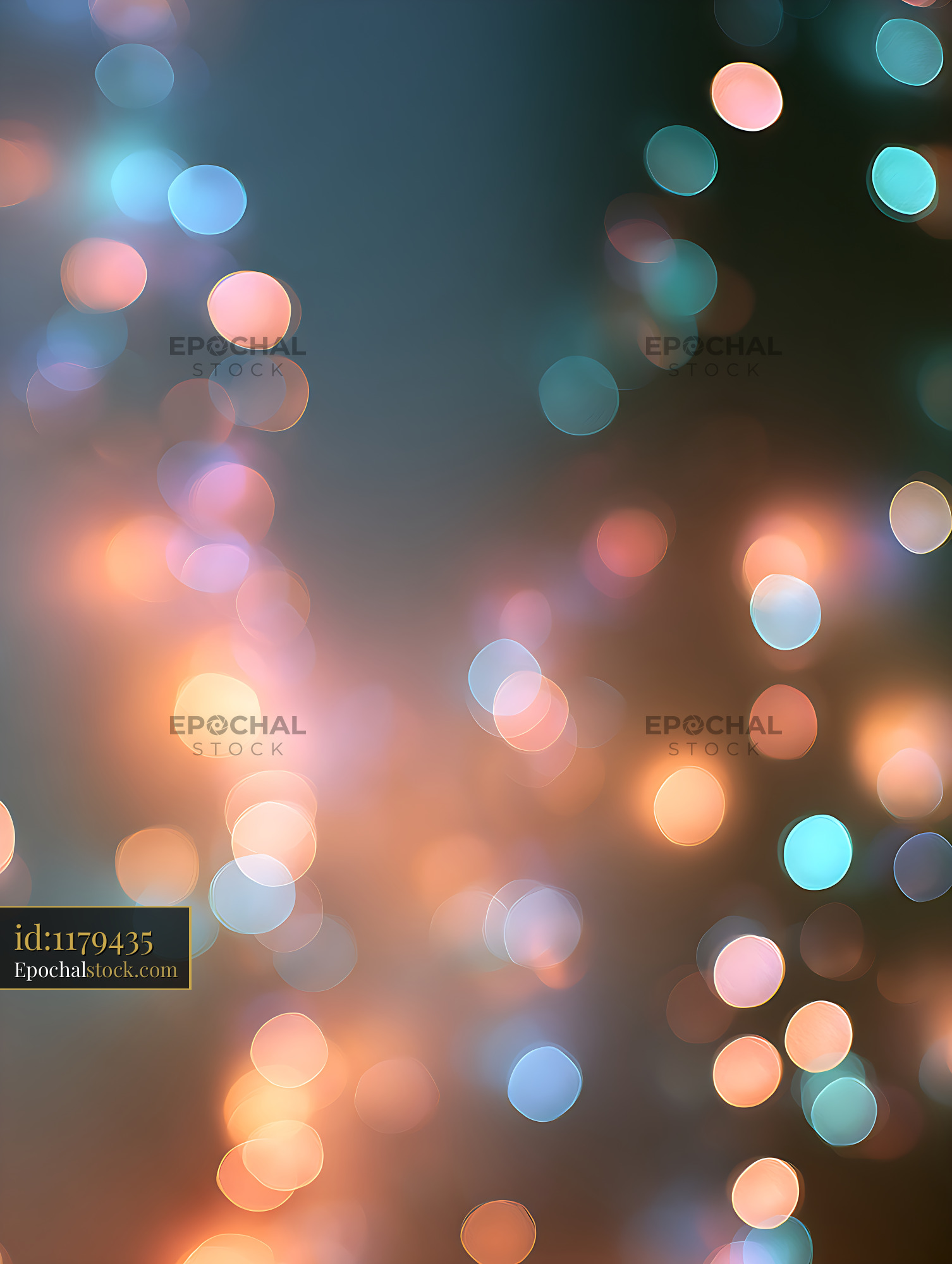 Watermarked full-resolution preview of Colorful blurred bokeh light background