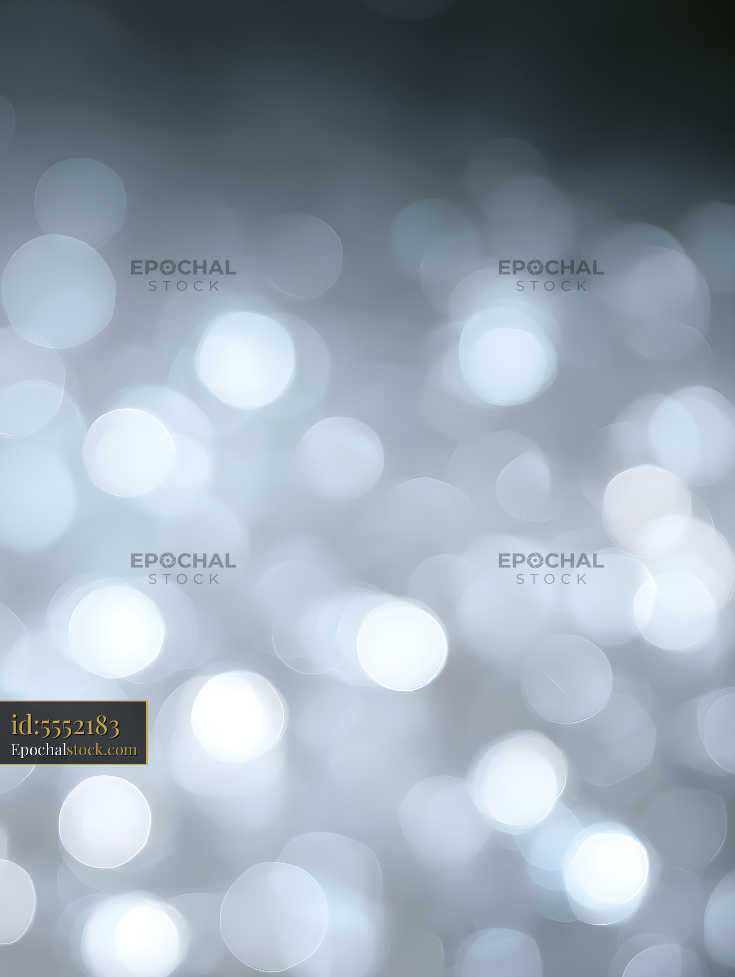 Watermarked full-resolution preview of Dreamy blue bokeh lights on a soft abstract background