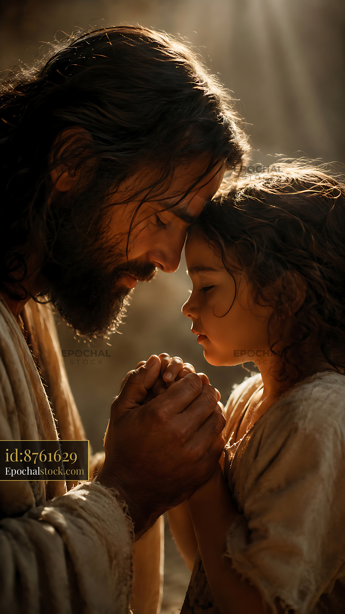 Watermarked full-resolution preview of Father and daughter sharing a moment of connection
