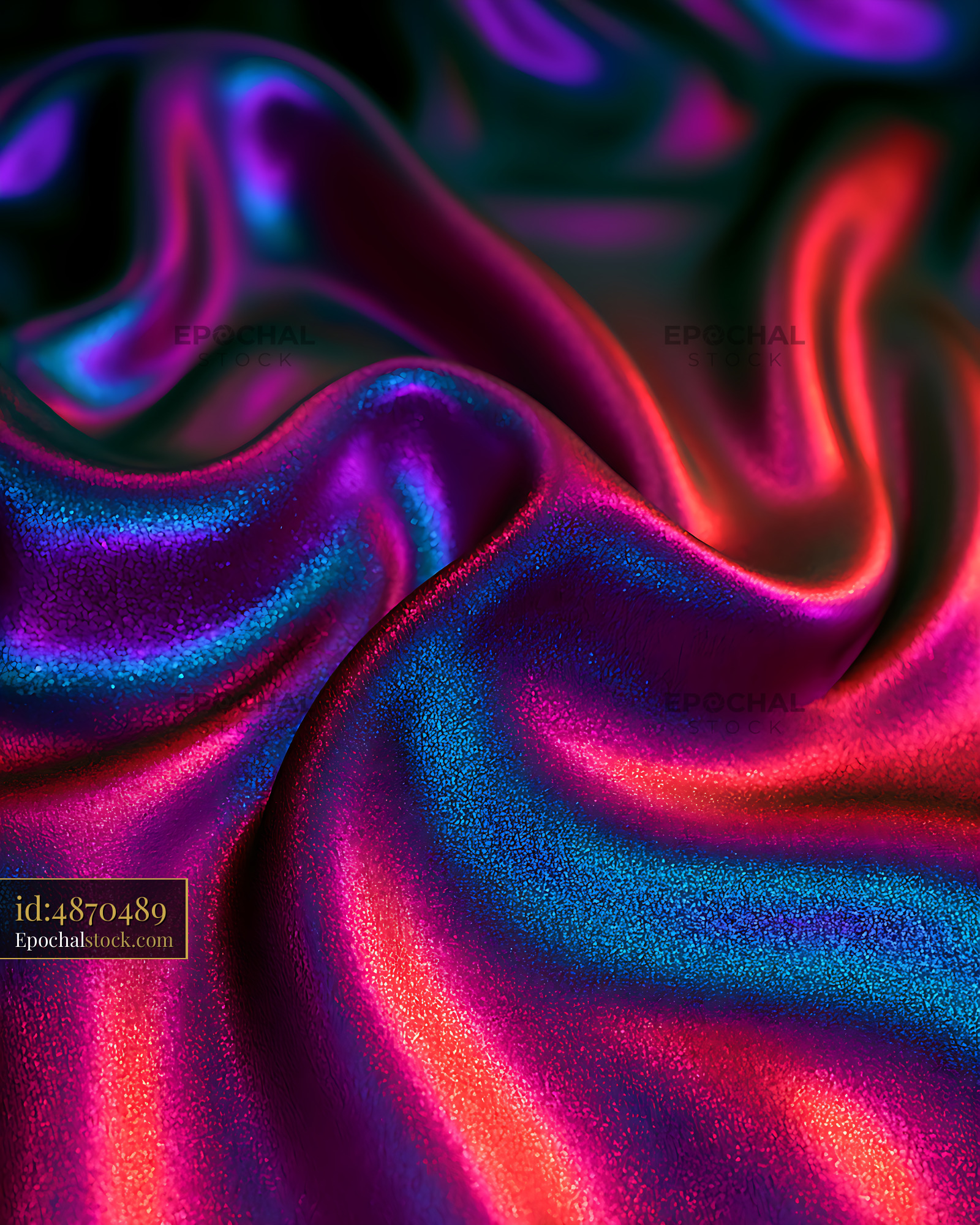 Watermarked full-resolution preview of Vibrant abstract fabric with neon colors