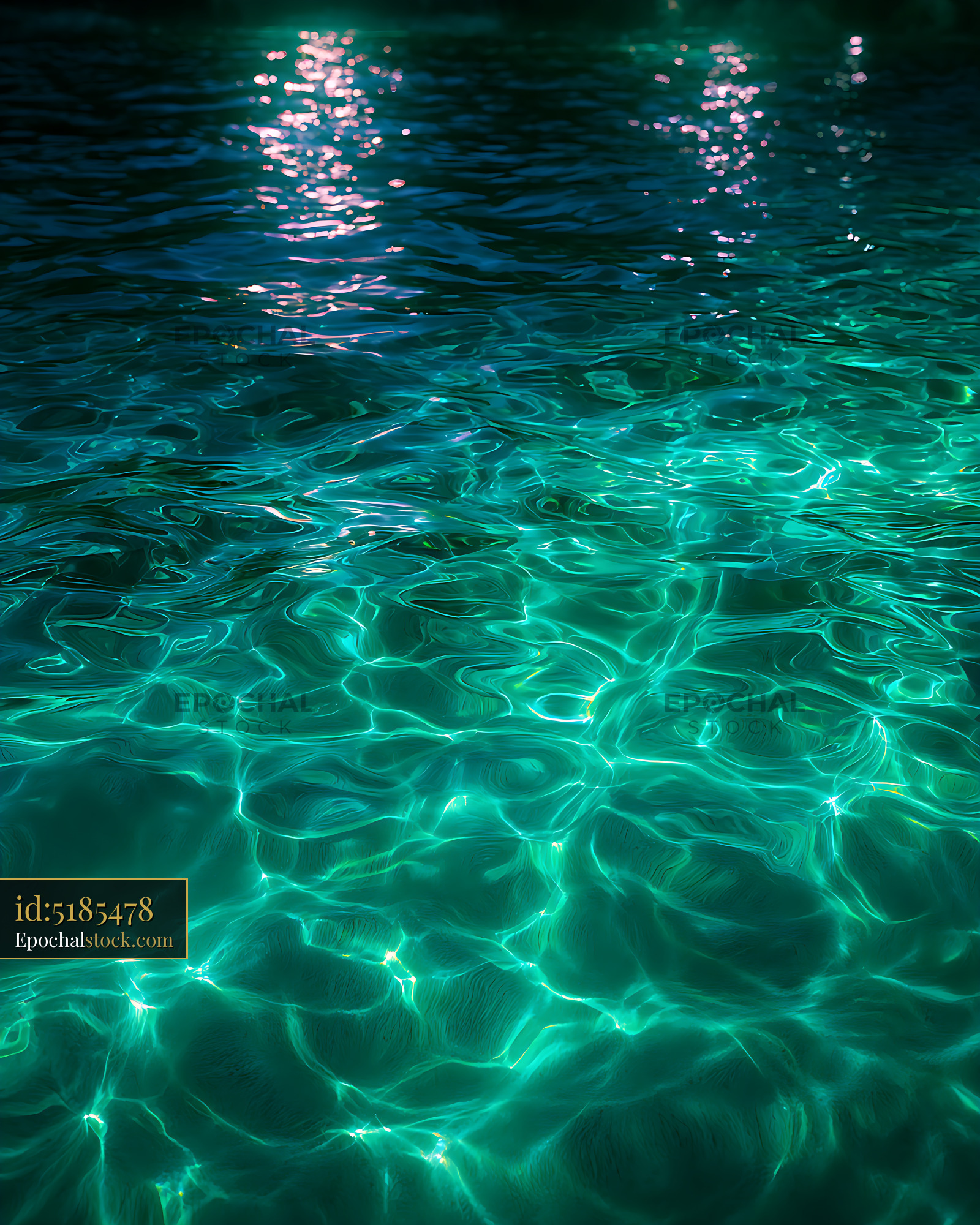 Watermarked full-resolution preview of Shimmering Turquoise Water Ripple Texture