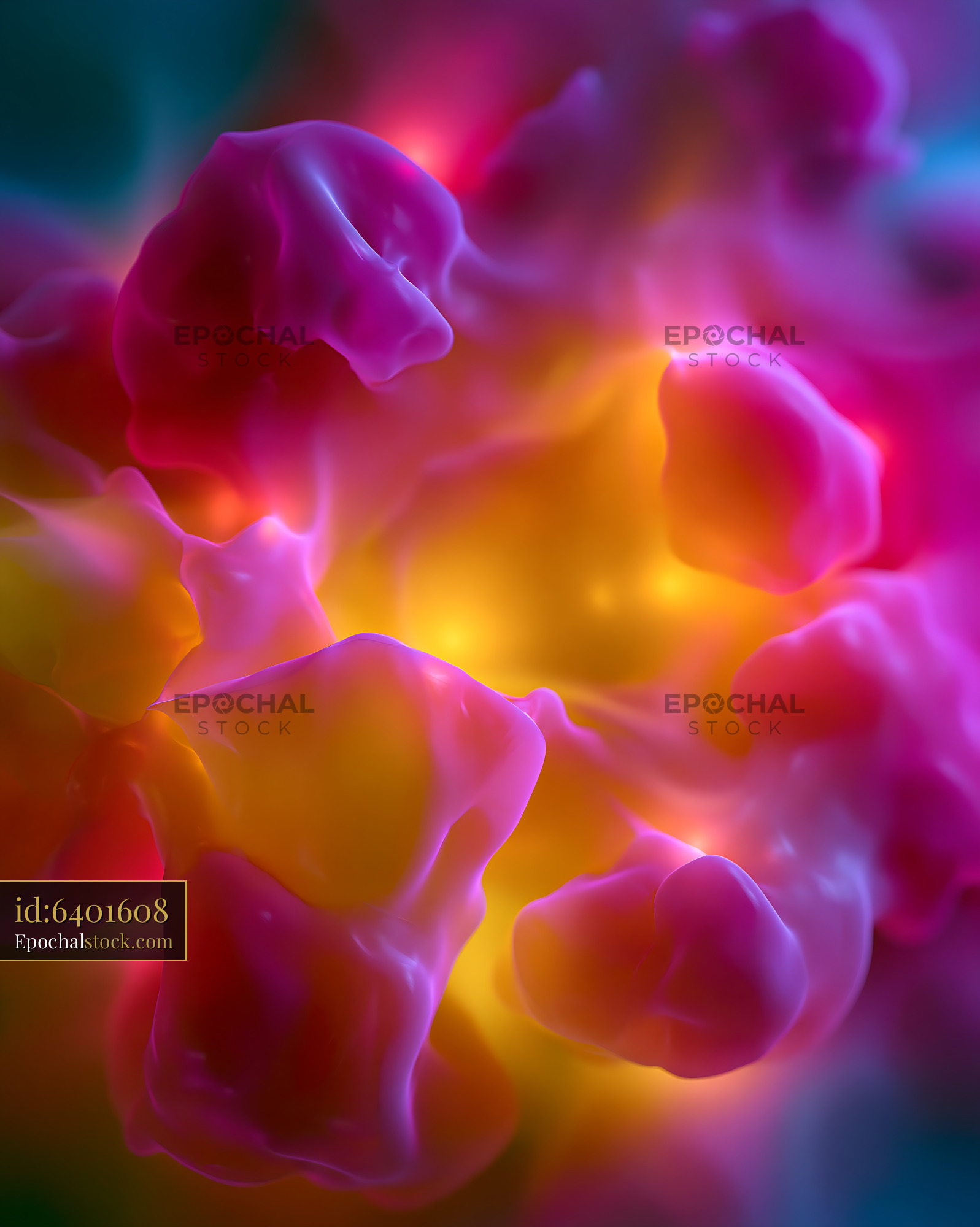 Watermarked full-resolution preview of Colorful abstract flower shape with vibrant hues