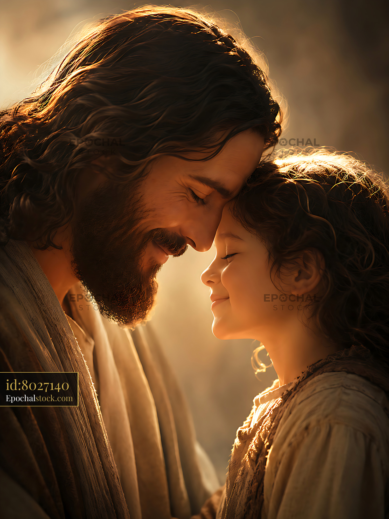 Watermarked full-resolution preview of Father and child sharing a moment of joy