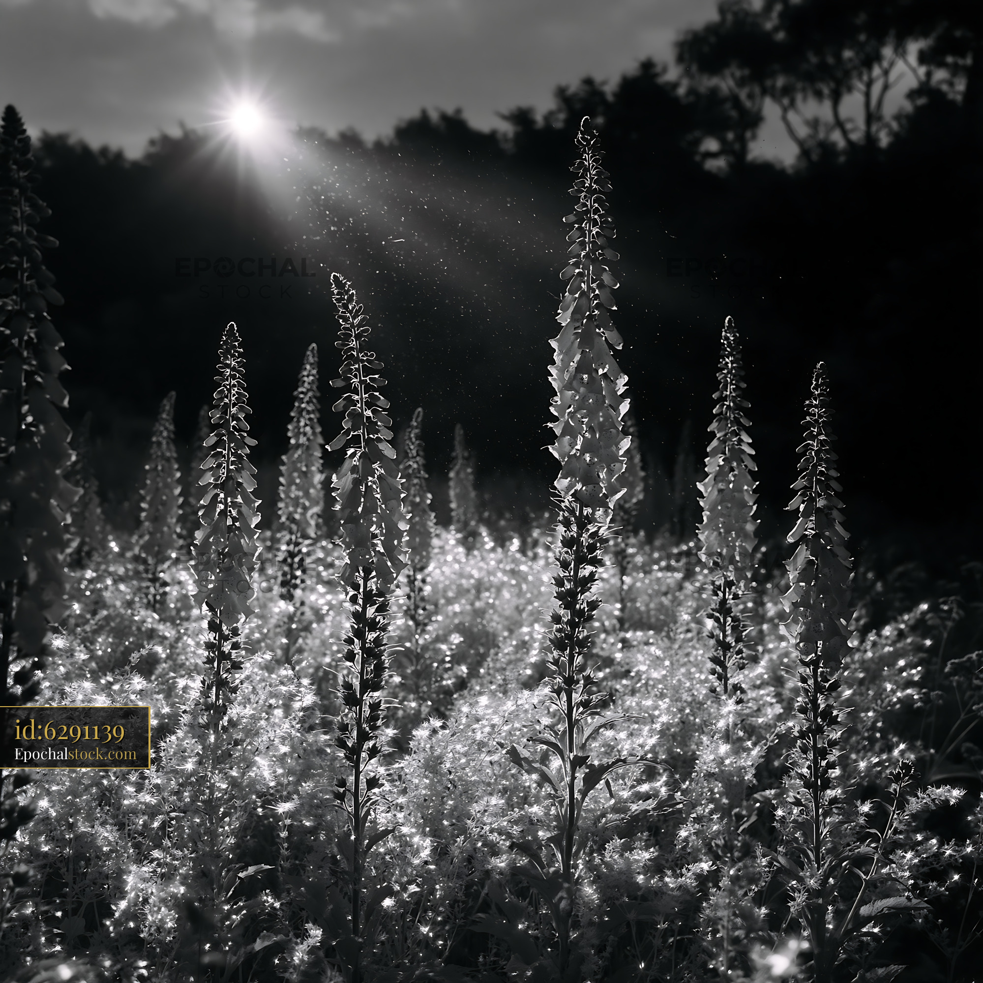Chamomile Flower in Meadow During Golden Hour - stock photo