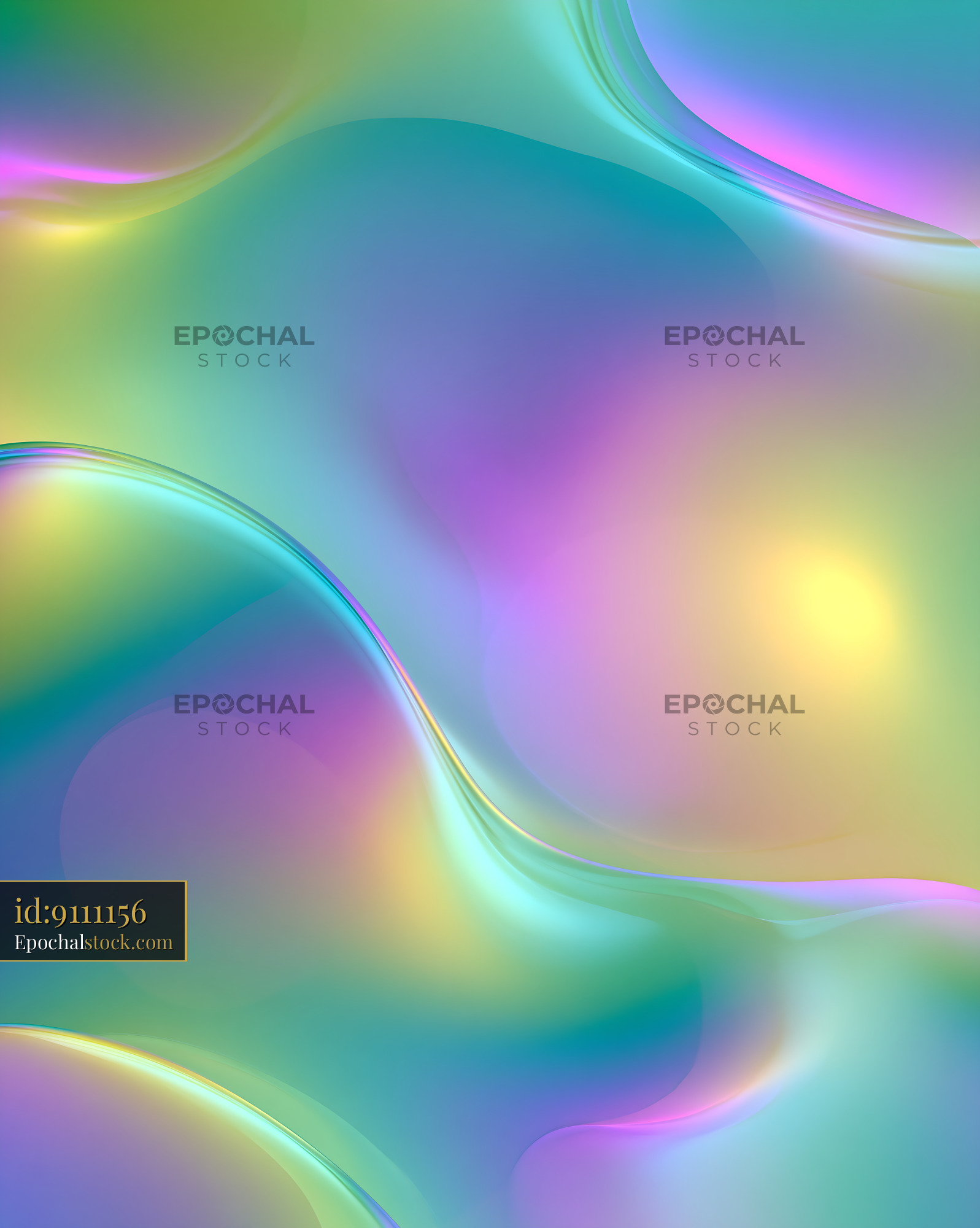 Watermarked full-resolution preview of Fluid abstract background with colorful wave patterns
