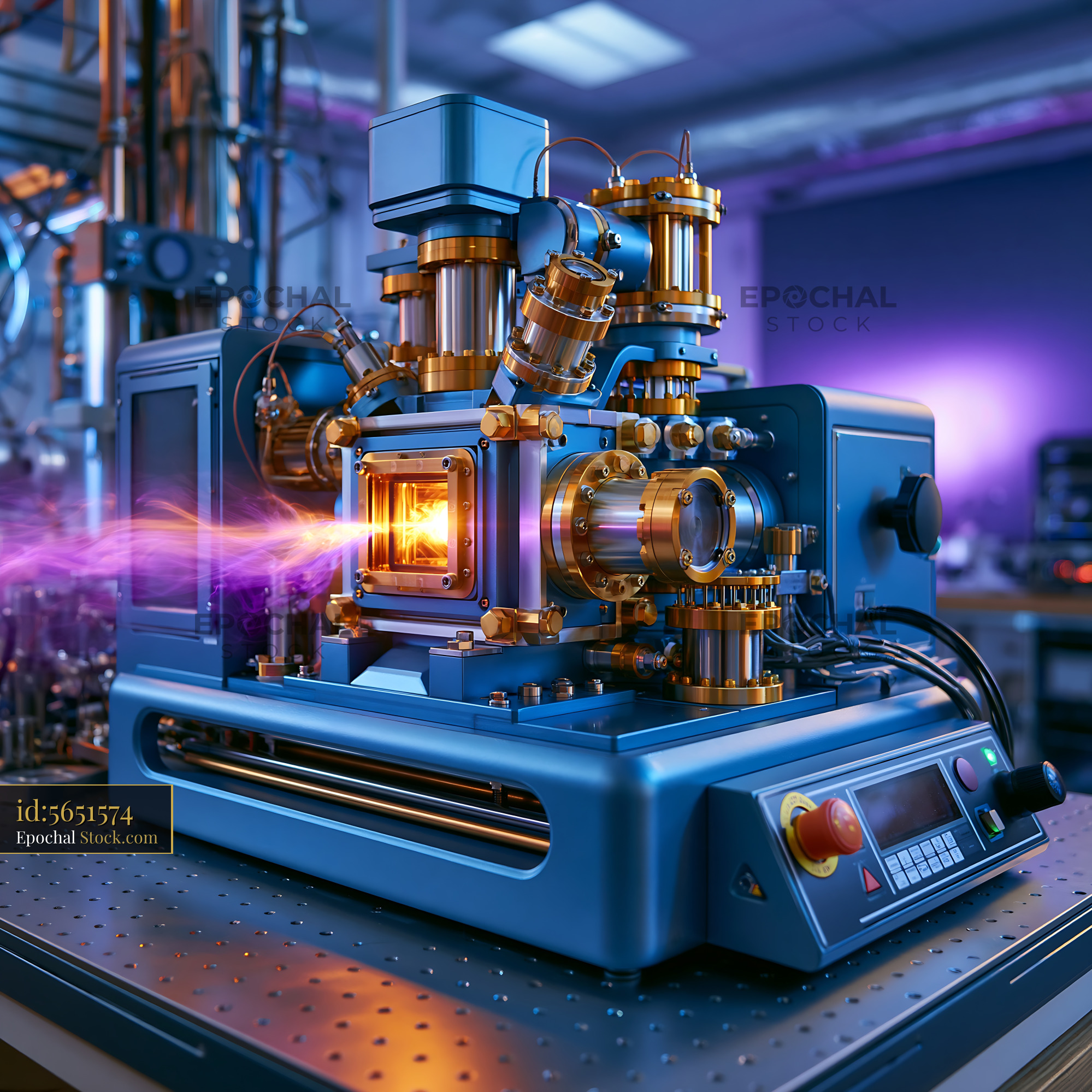 Advanced laboratory equipment for x-ray absorption dna analysis - stock photo