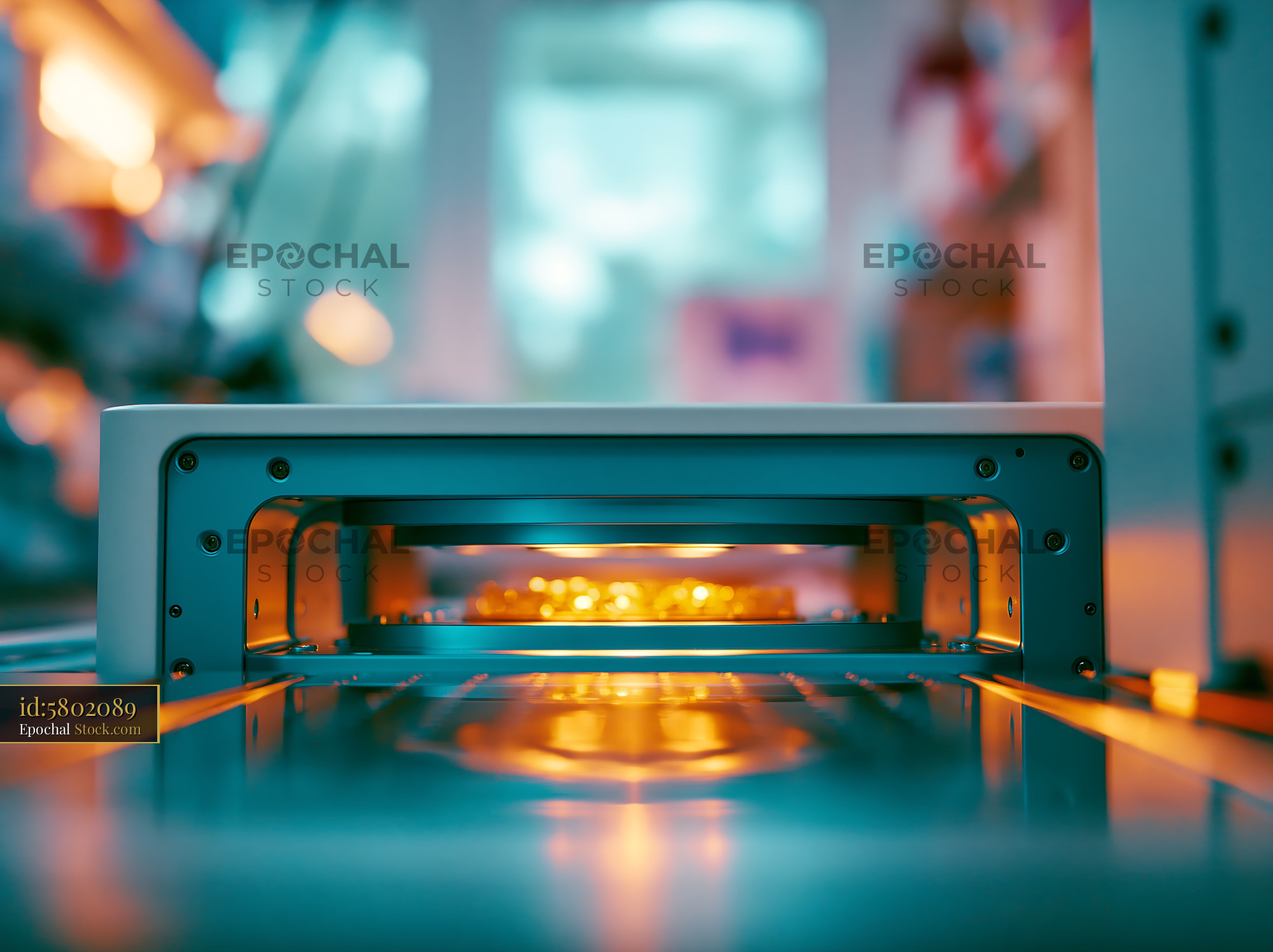 Advanced laboratory equipment for gold nanostar raman dna detection - stock photo