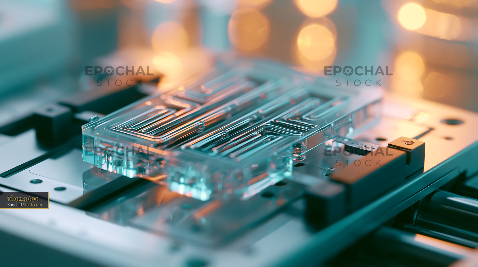 Automated patch clamp workstation for drug discovery and research - stock photo