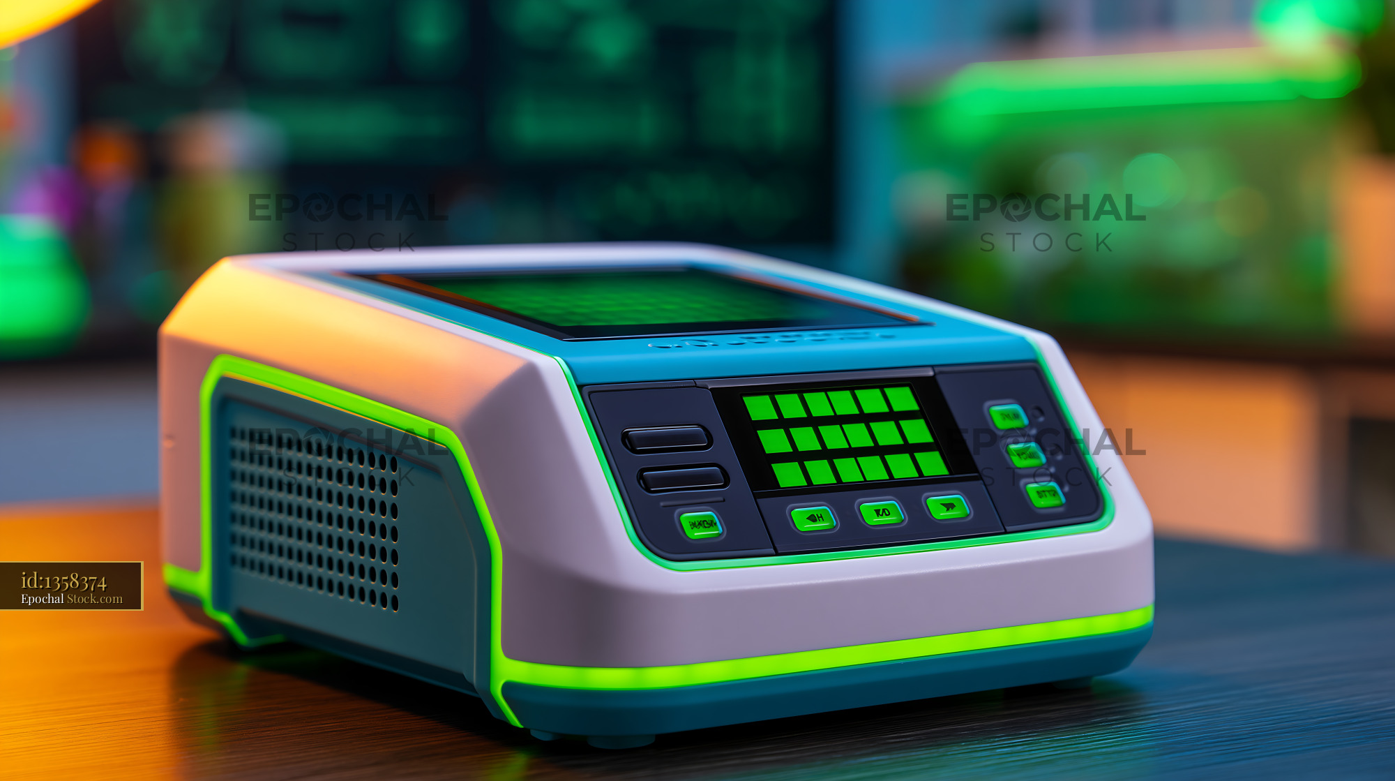 Modern laboratory device for temperature dependent protein precipitati - stock photo
