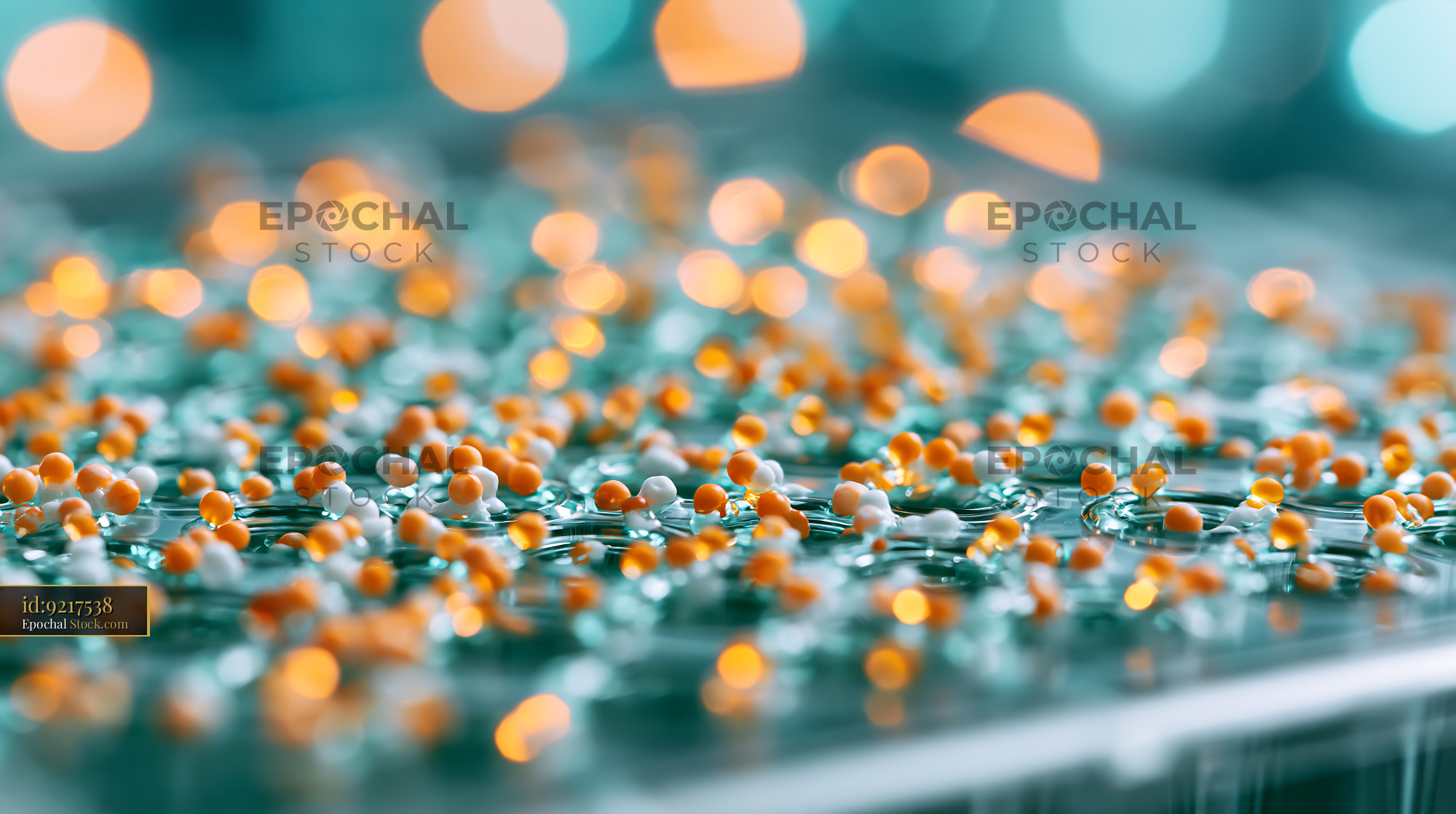 Molecular fragments in a microplate for lead discovery screening - stock photo