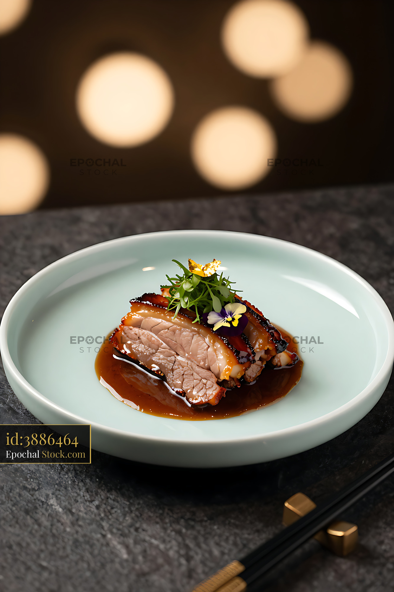 Gourmet Cantonese beef brisket slow-braised for eight hours - stock photo