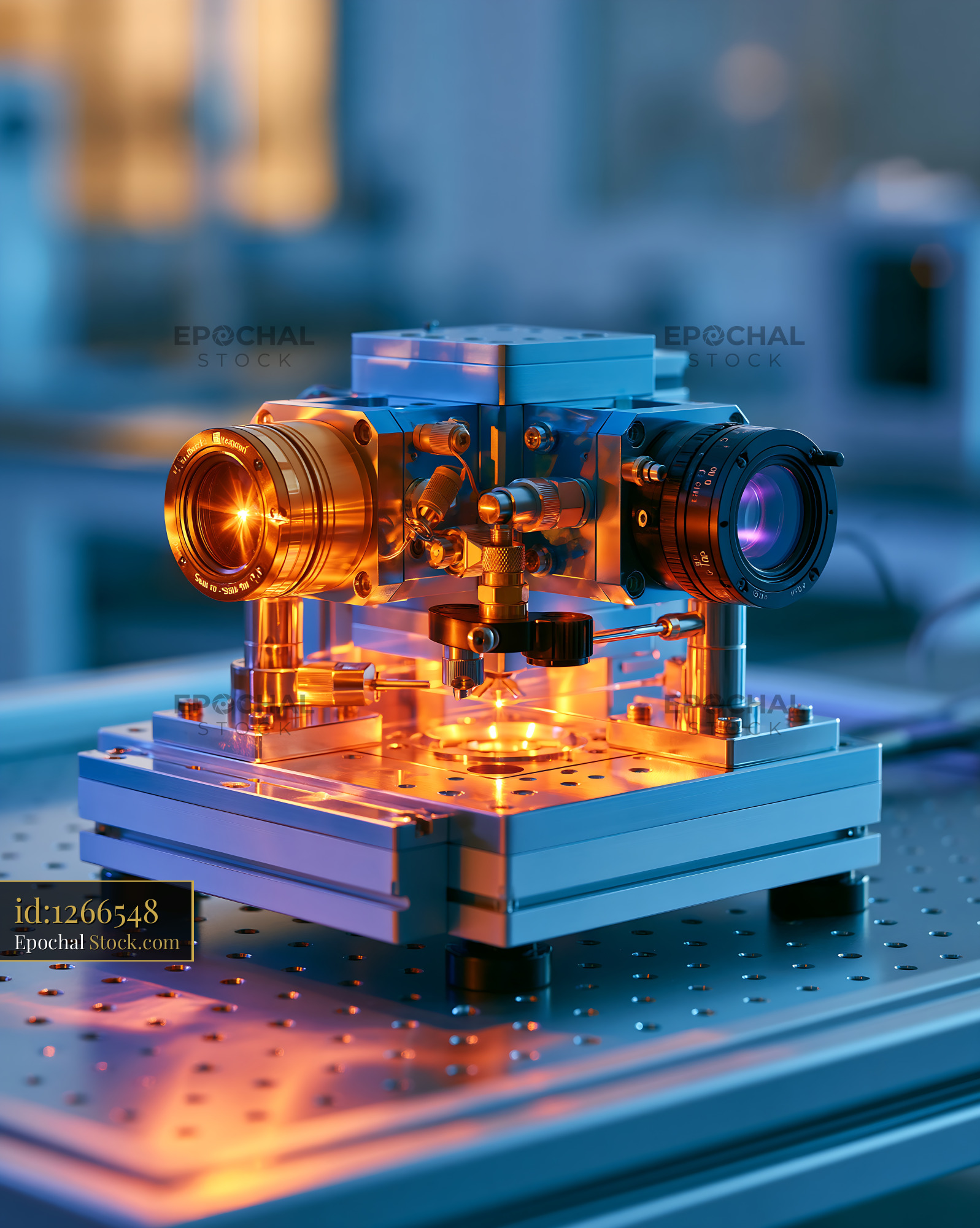 Advanced tip enhanced raman mapping system for dna strands analysis - stock photo
