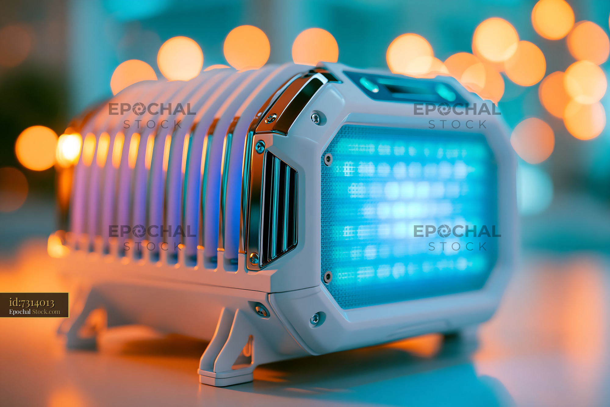 Modern lab equipment for cas12b mediated nucleic acid detection assay - stock photo