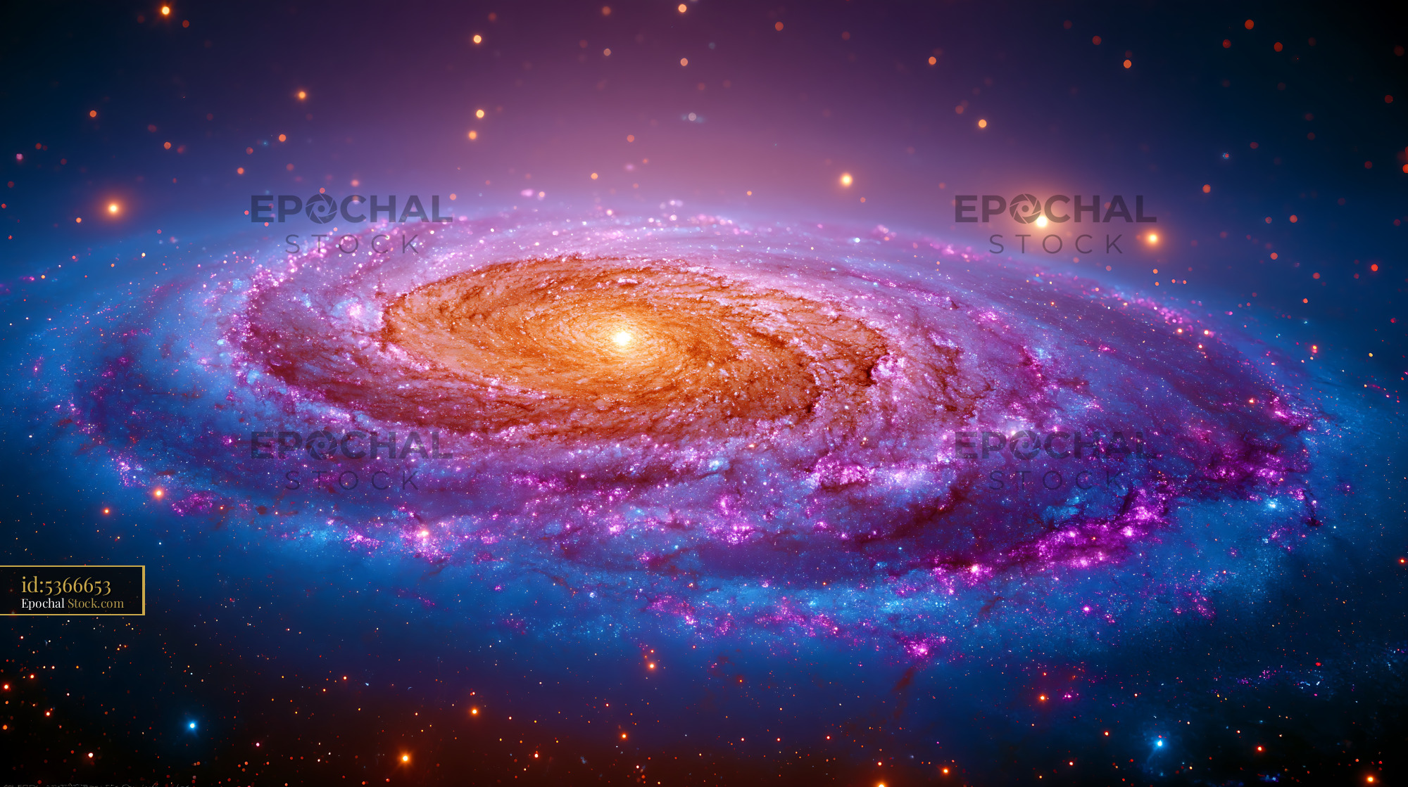 NGC 4631 whale spiral galaxy glowing in deep space - stock photo