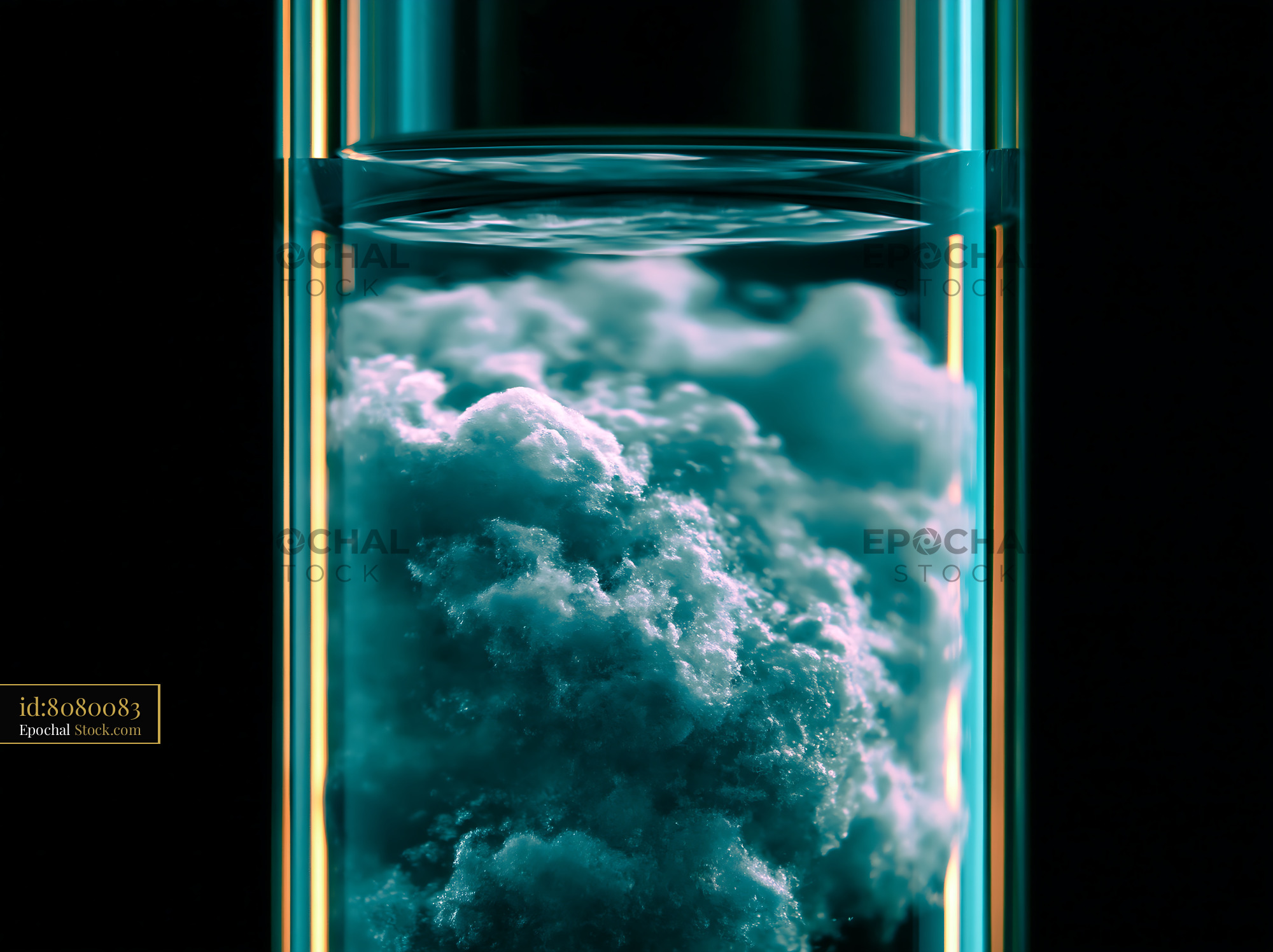 Molecular structure for acceptor photobleaching fret analysis - stock photo