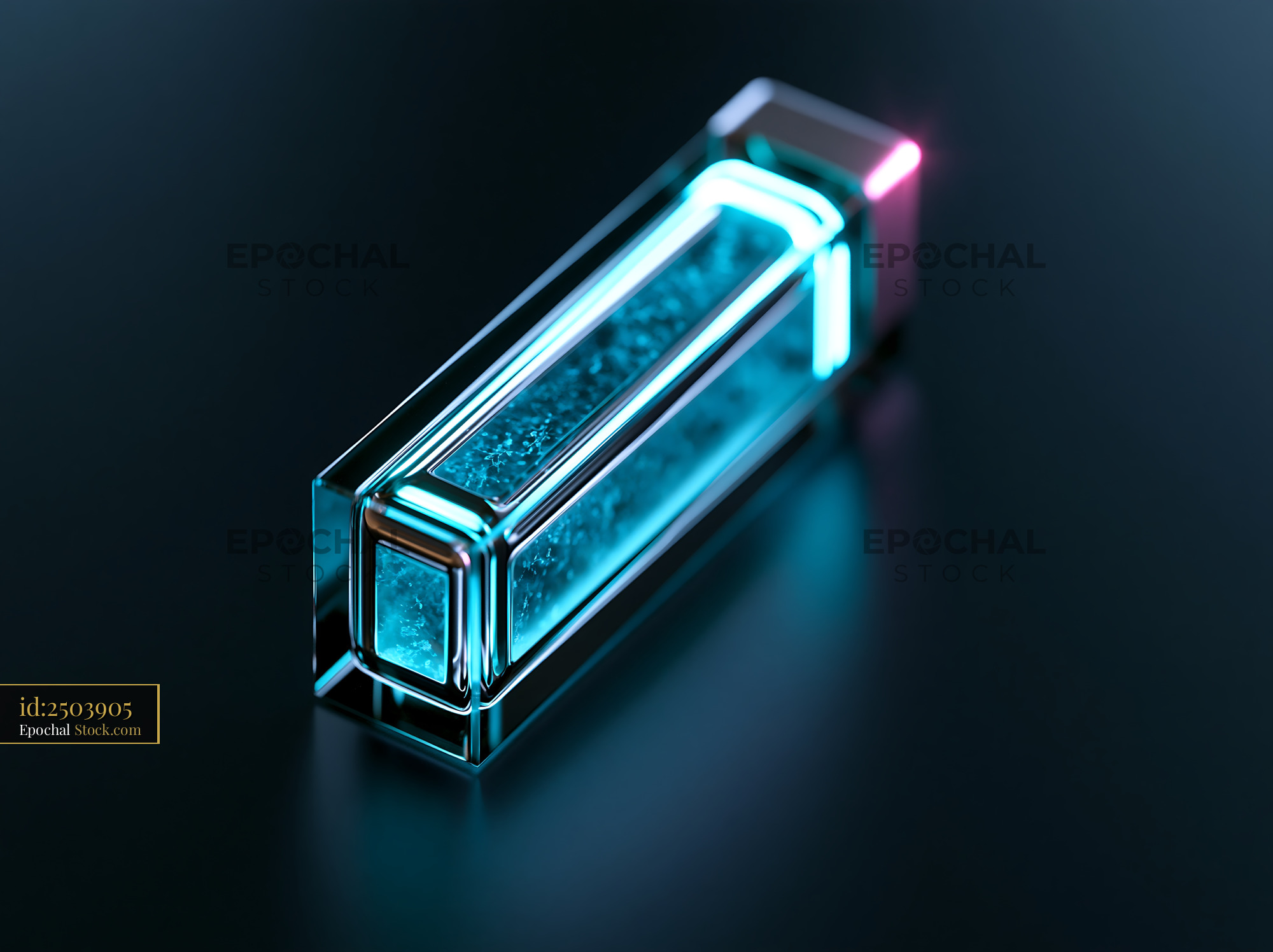 Futuristic DNA sample cell for vibrational circular dichroism - stock photo