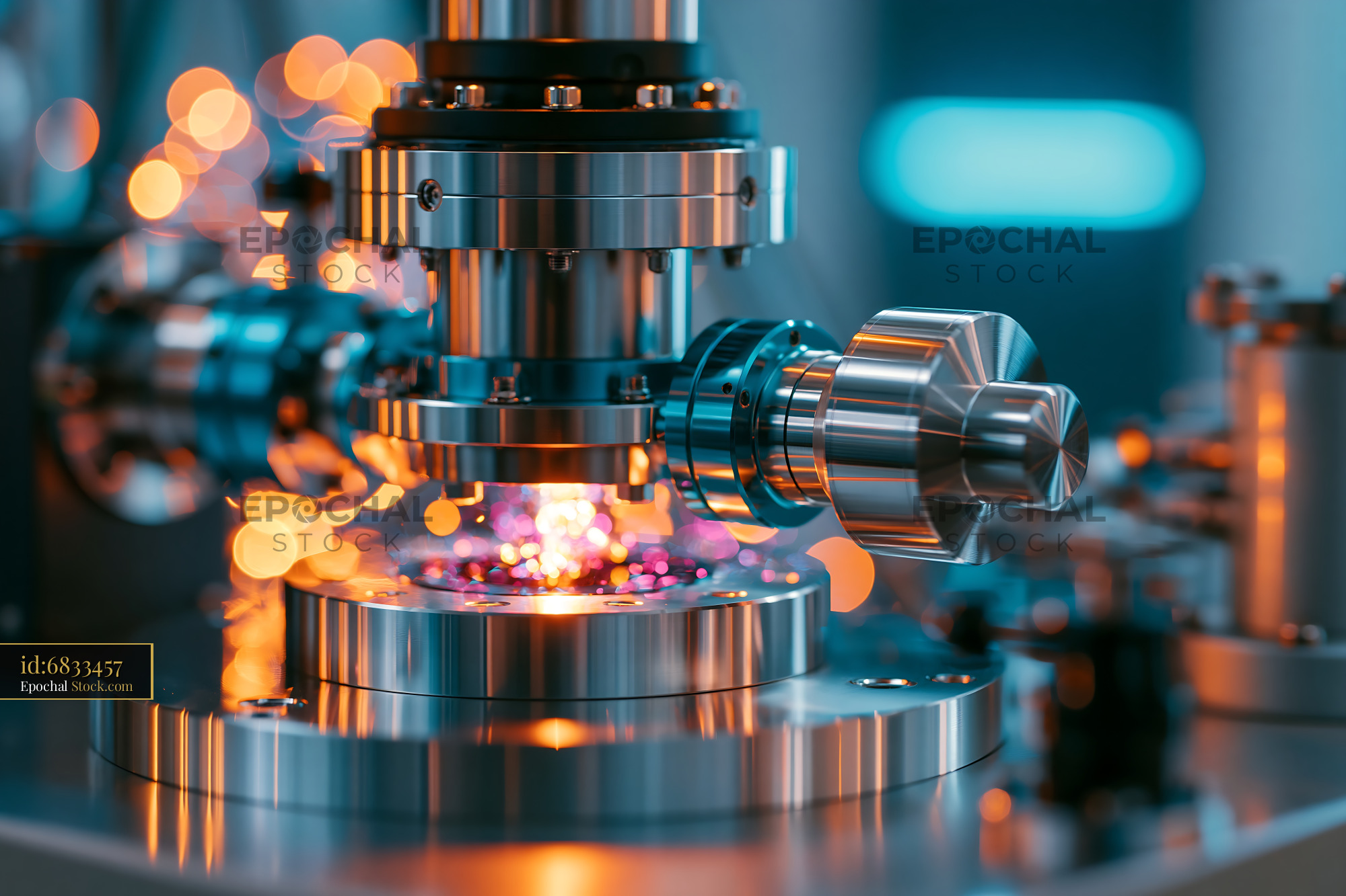 Advanced laboratory equipment for molecular DNA research and analysis - stock photo